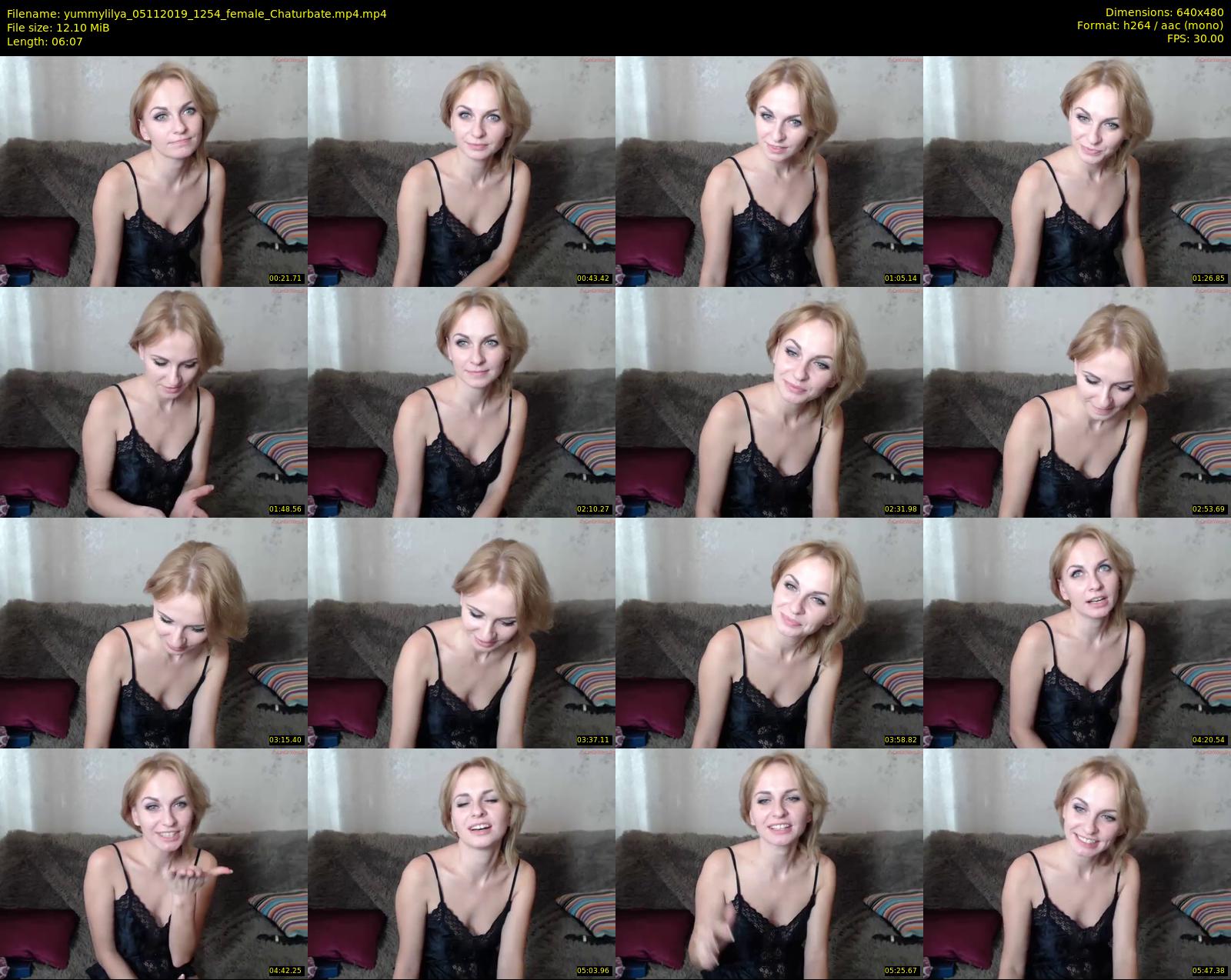 yummylilya — 7 minute Chaturbate female cam show recording, 480p, Nov 5, 2019