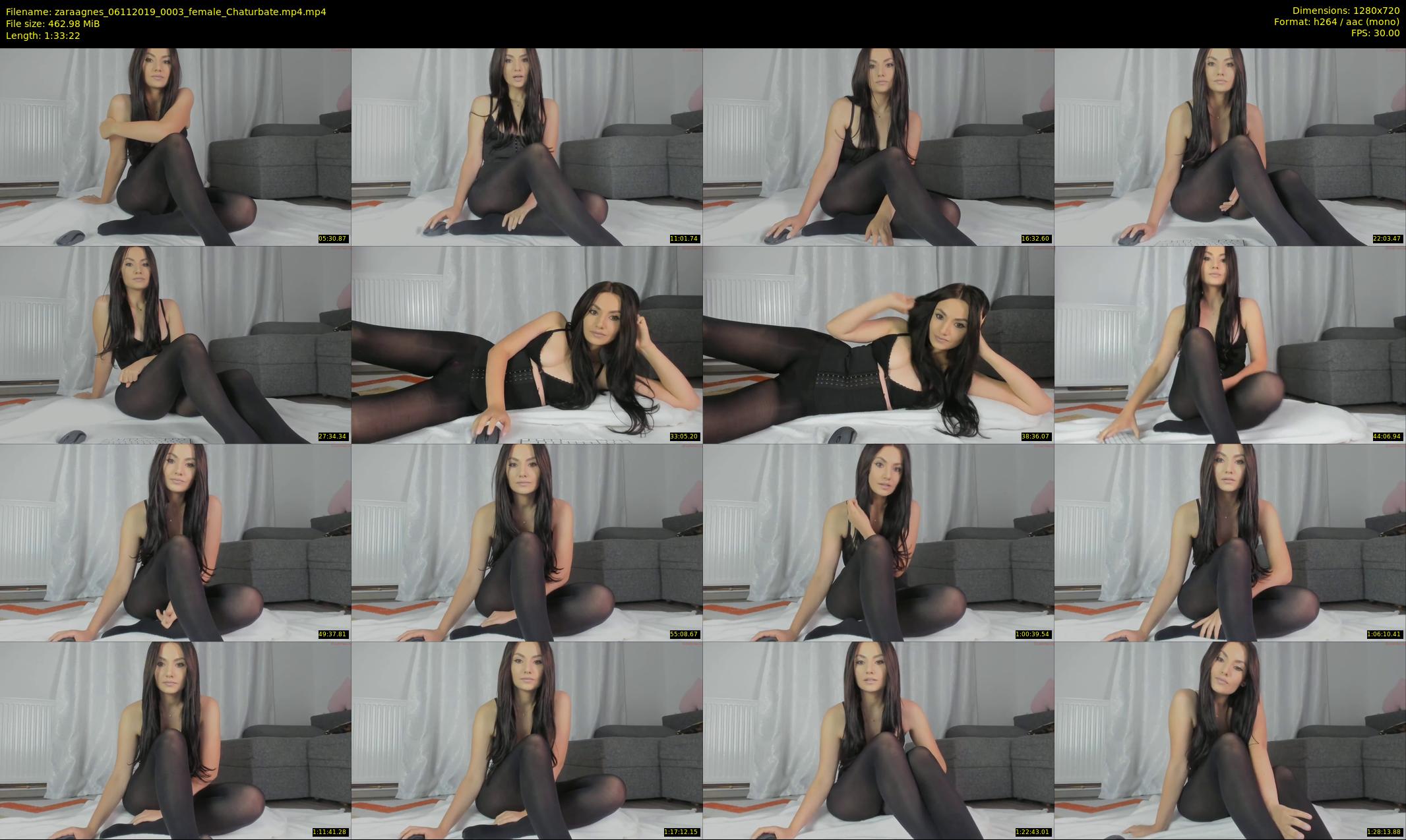 zaraagnes — 94 minute Chaturbate female cam show recording, 720p, Nov 6, 2019
