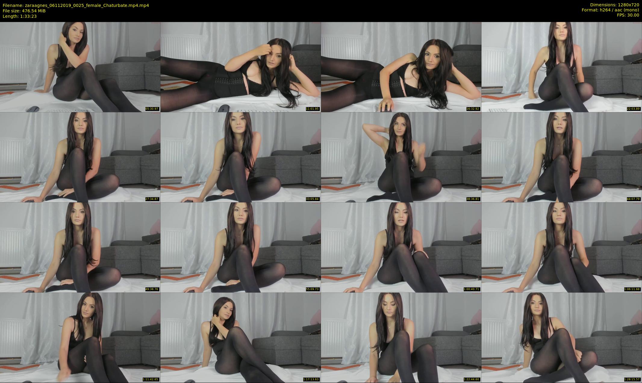 zaraagnes — 94 minute Chaturbate female cam show recording, 720p, Nov 6, 2019