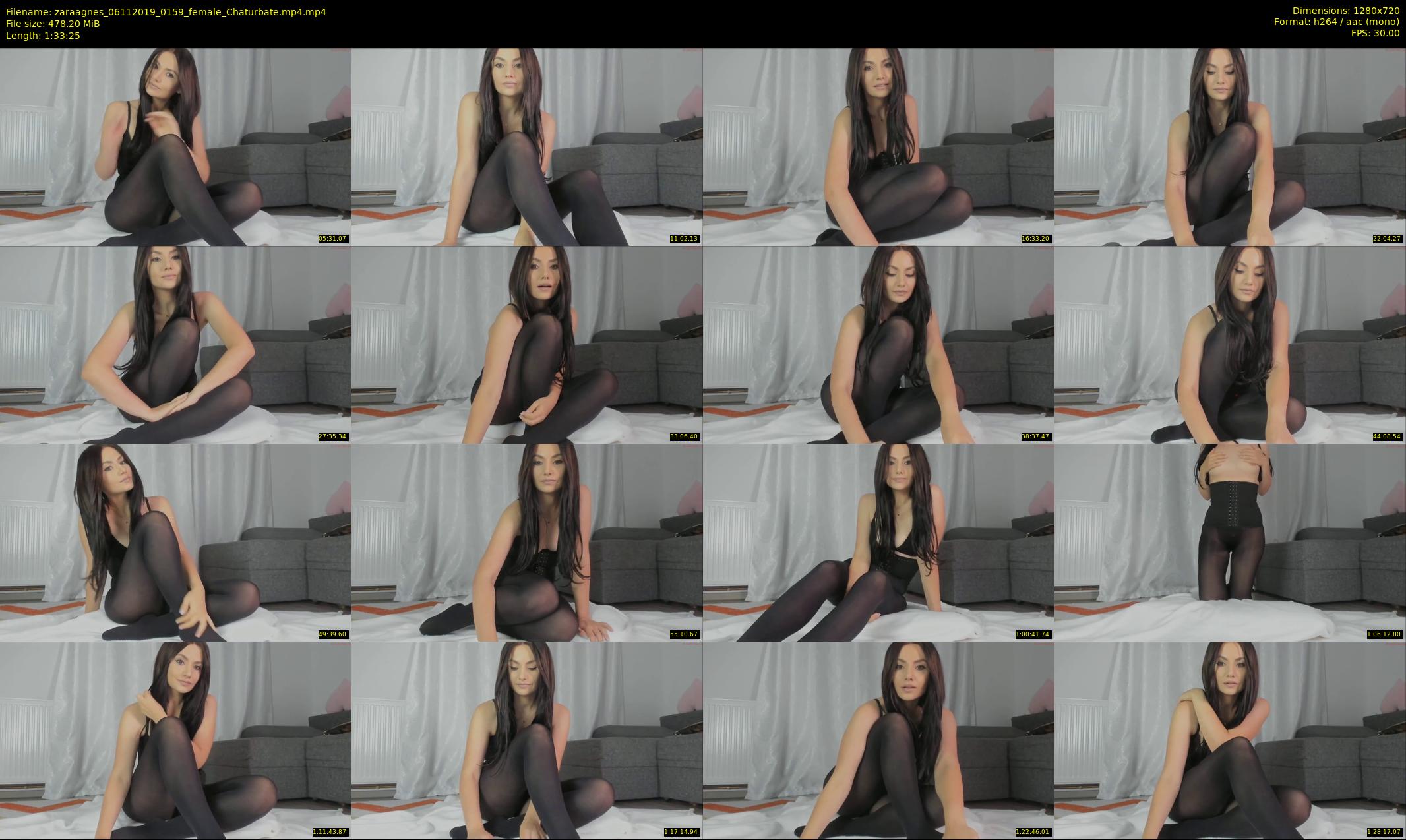 zaraagnes — 94 minute Chaturbate female cam show recording, 720p, Nov 6, 2019