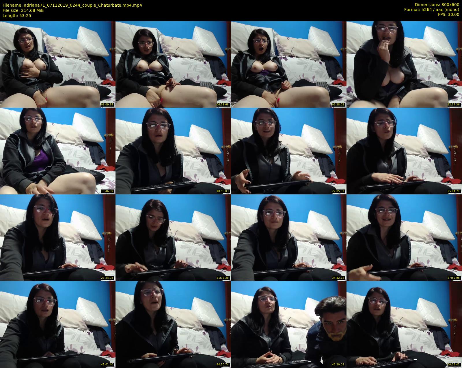 adriana71 — 54 minute Chaturbate couple cam show recording, 480p, Nov 7, 2019