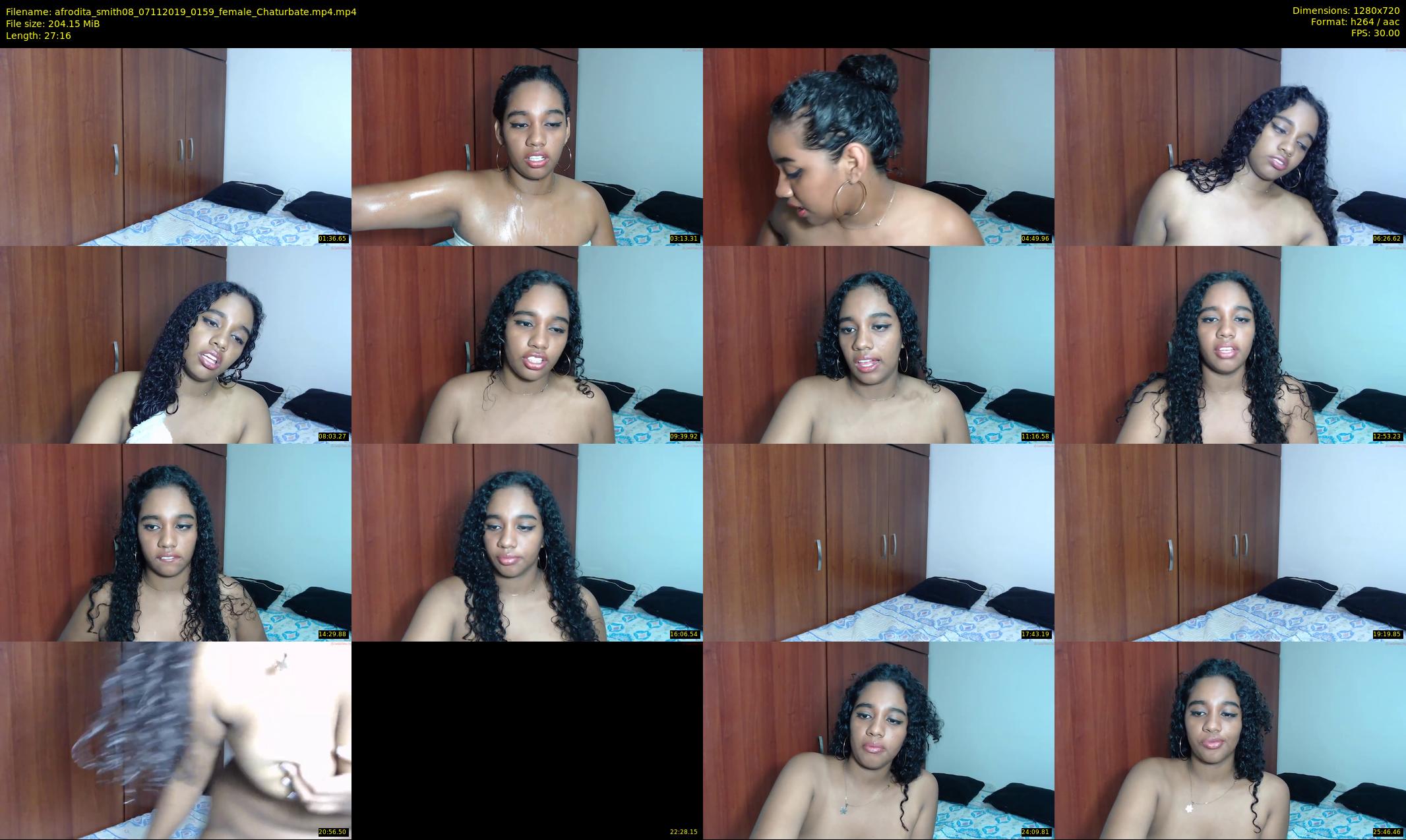 afrodita_smith08 — 28 minute Chaturbate female cam show recording, 720p, Nov 7, 2019