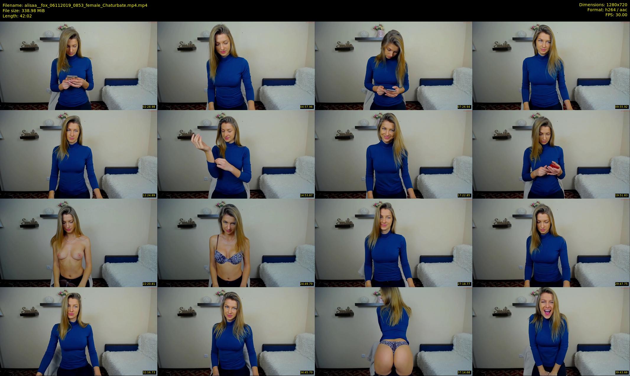 alisaa__fox — 43 minute Chaturbate female cam show recording, 720p, Nov 6, 2019