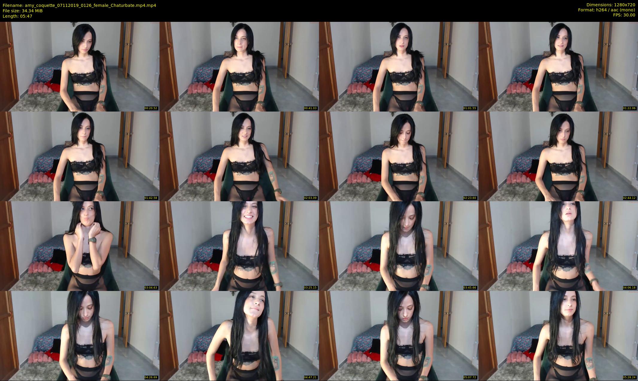 amy_coquette — 6 minute Chaturbate female cam show recording, 720p, Nov 7, 2019