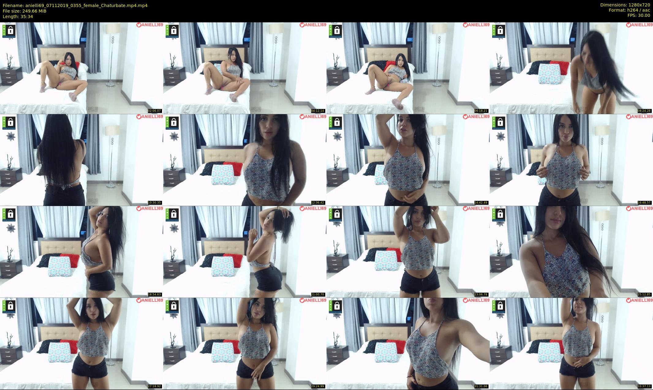 anielli69 — 36 minute Chaturbate female cam show recording, 720p, Nov 7, 2019
