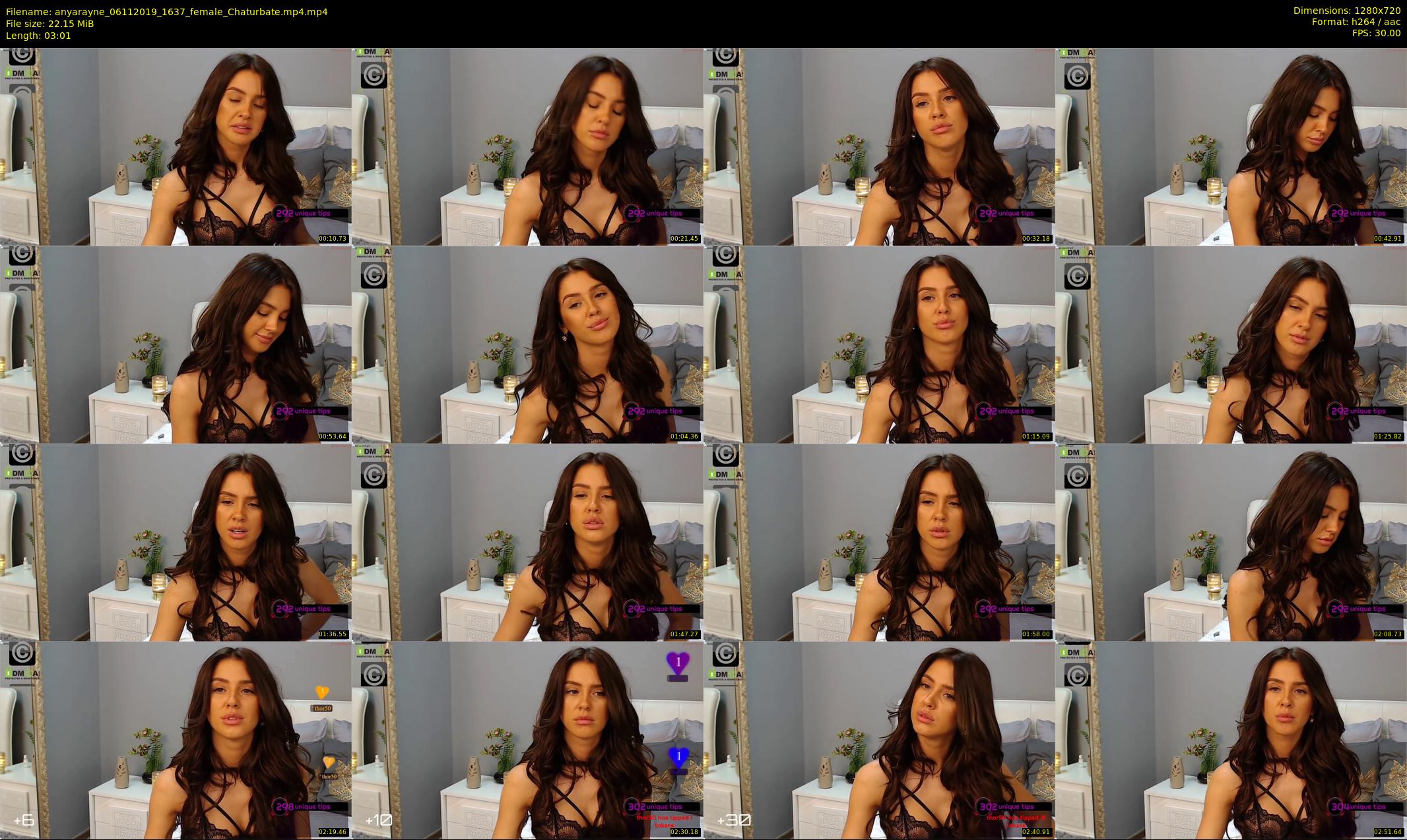 anyarayne — 4 minute Chaturbate female cam show recording, 720p, Nov 6, 2019