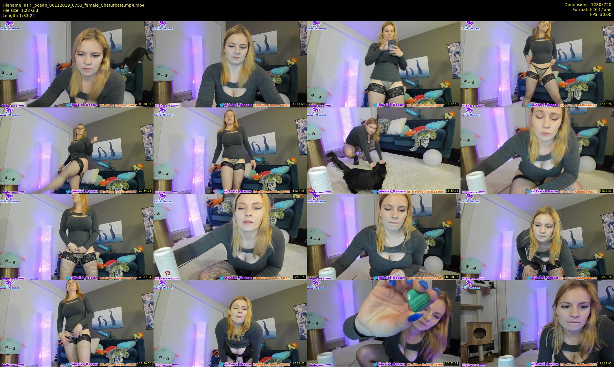 asiri_ocean — 94 minute Chaturbate female cam show recording, 720p, Nov 6, 2019