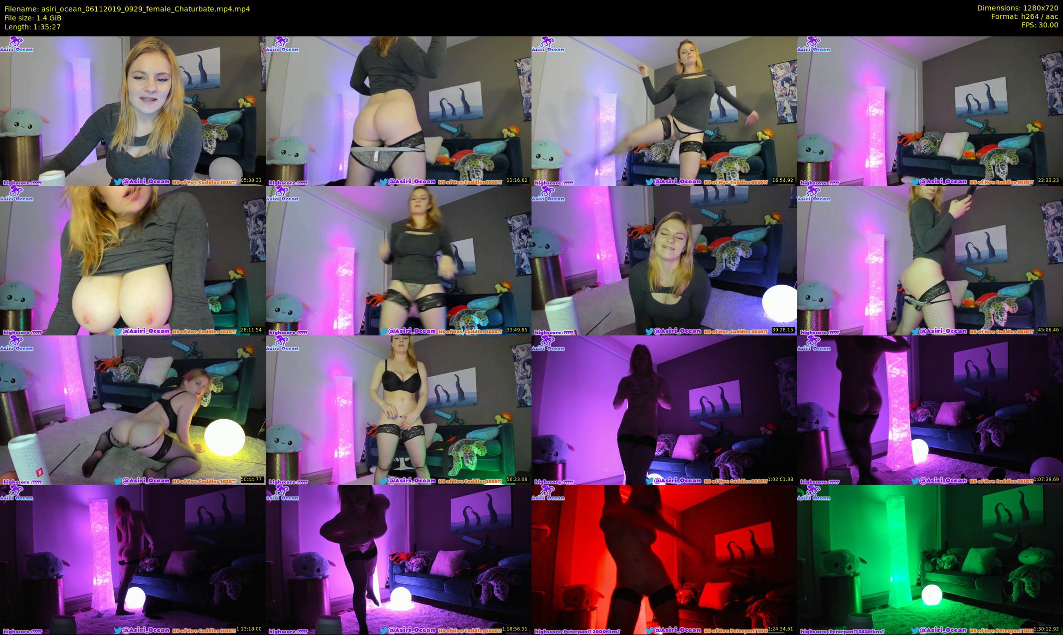 asiri_ocean — 96 minute Chaturbate female cam show recording, 720p, Nov 6, 2019