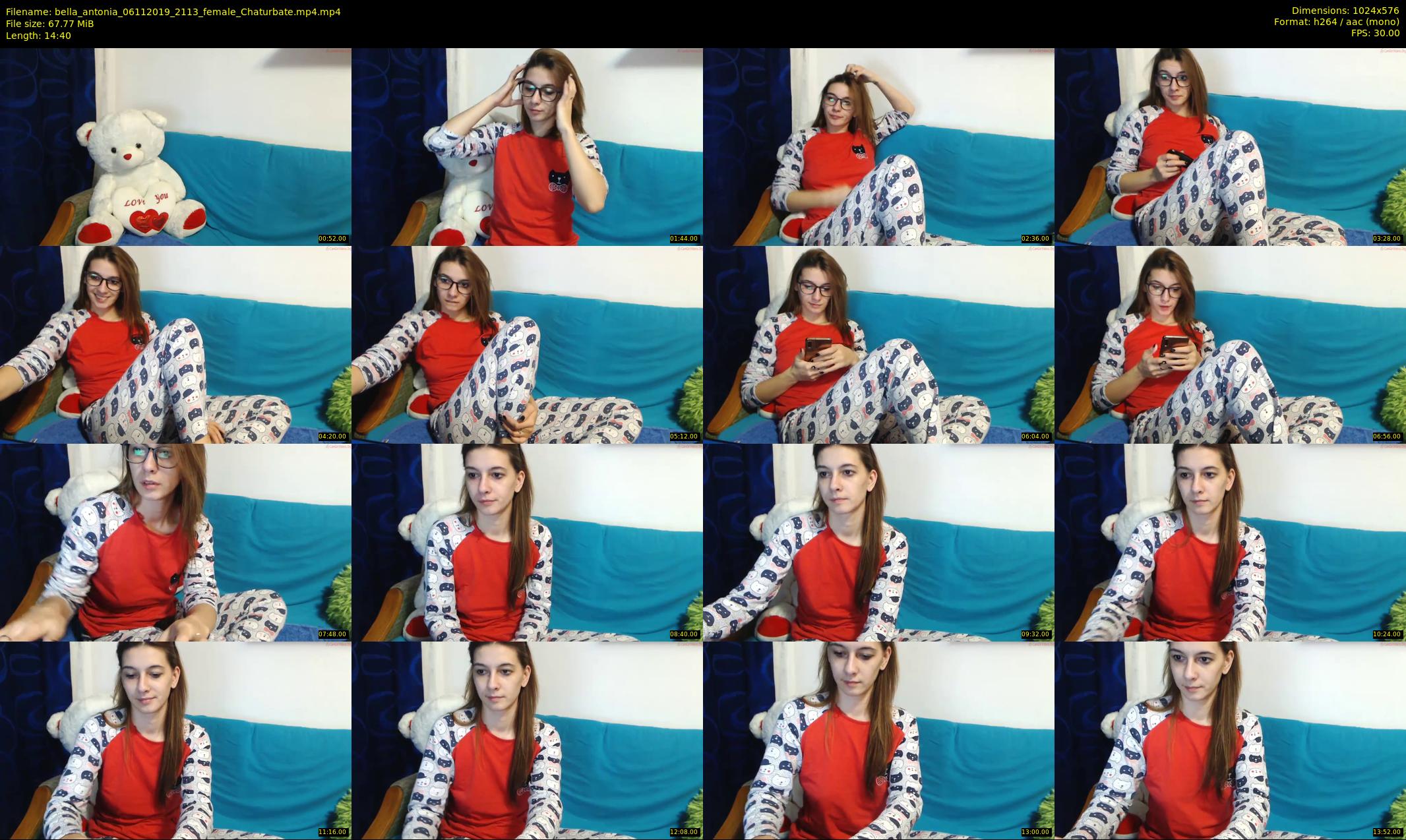 bella_antonia — 15 minute Chaturbate female cam show recording, 480p, Nov 6, 2019