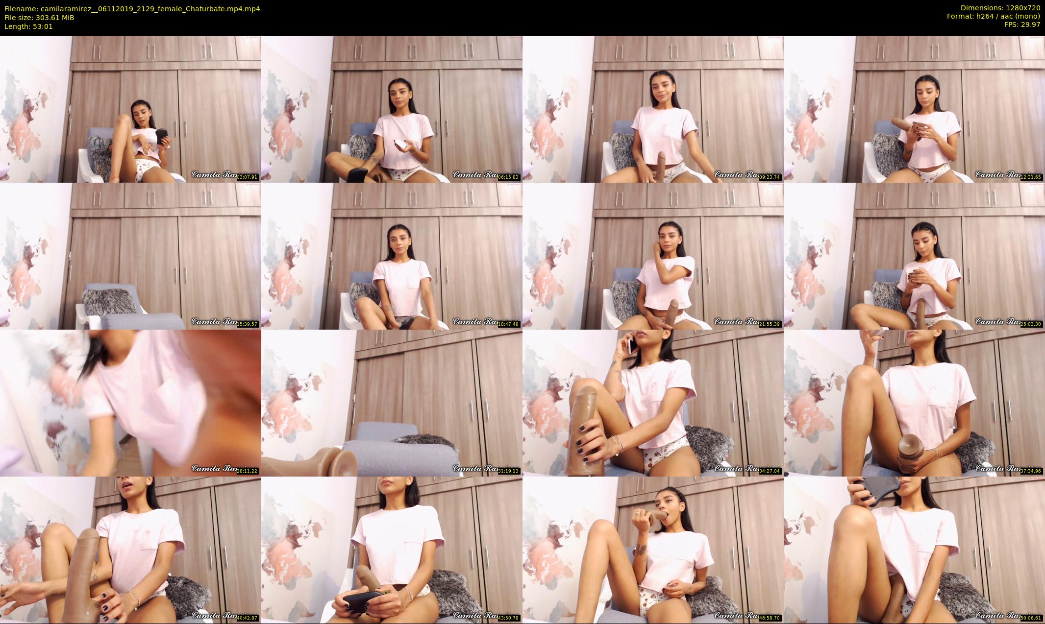 camilaramirez_ — 54 minute Chaturbate female cam show recording, 720p, Nov 6, 2019