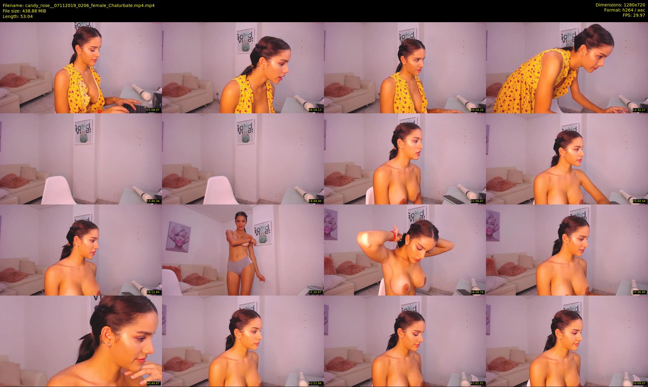 candy_rose_ — 54 minute Chaturbate female cam show recording, 720p, Nov 7, 2019