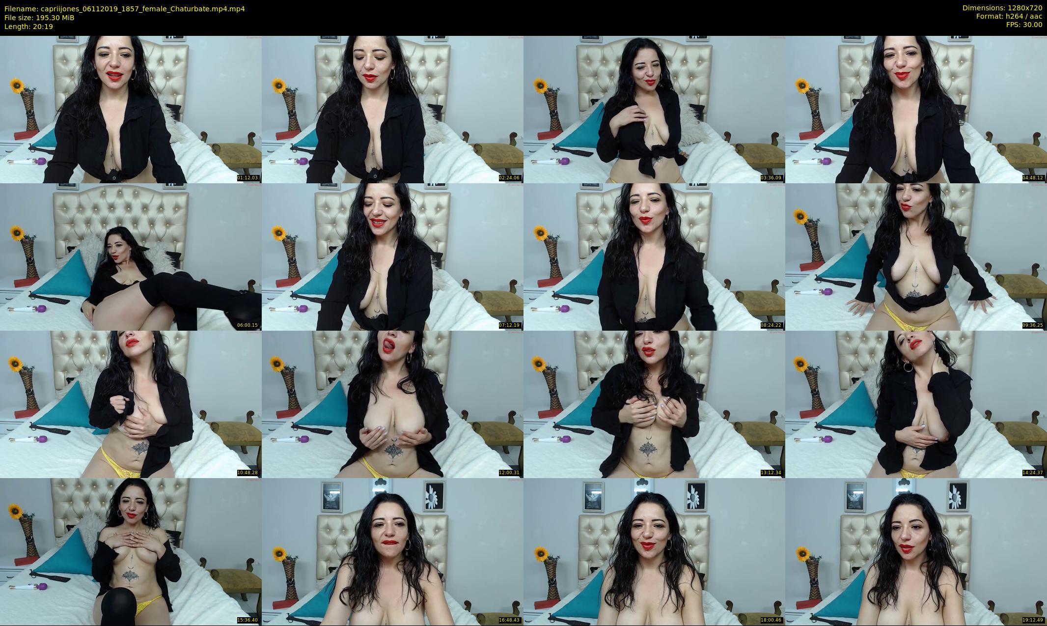 capriijones — 21 minute Chaturbate female cam show recording, 720p, Nov 6, 2019