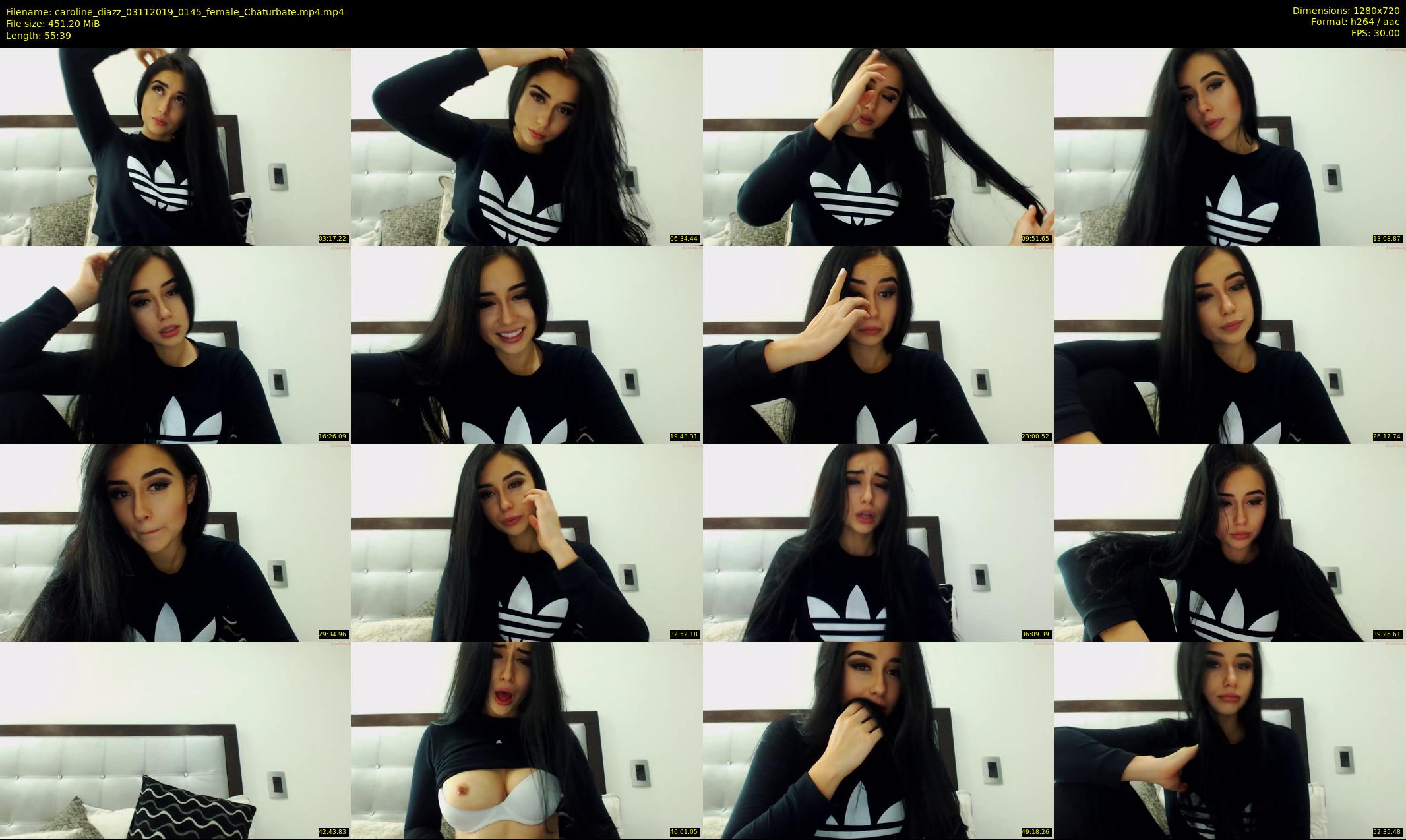 caroline_diazz — 56 minute Chaturbate female cam show recording, 720p, Nov 3, 2019