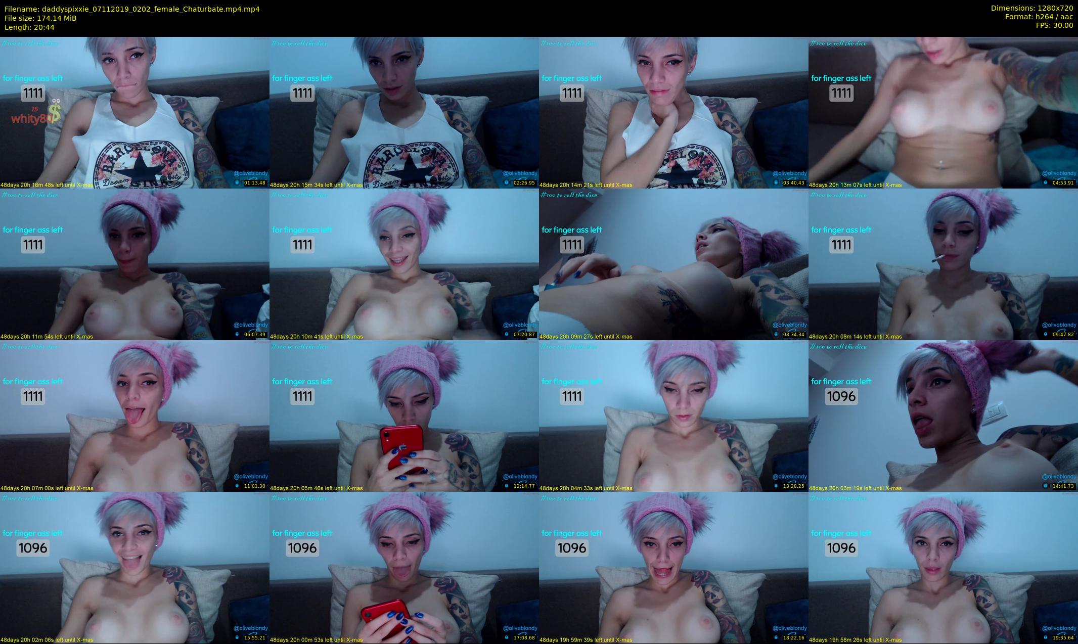 daddyspixxie — 21 minute Chaturbate female cam show recording, 720p, Nov 7, 2019