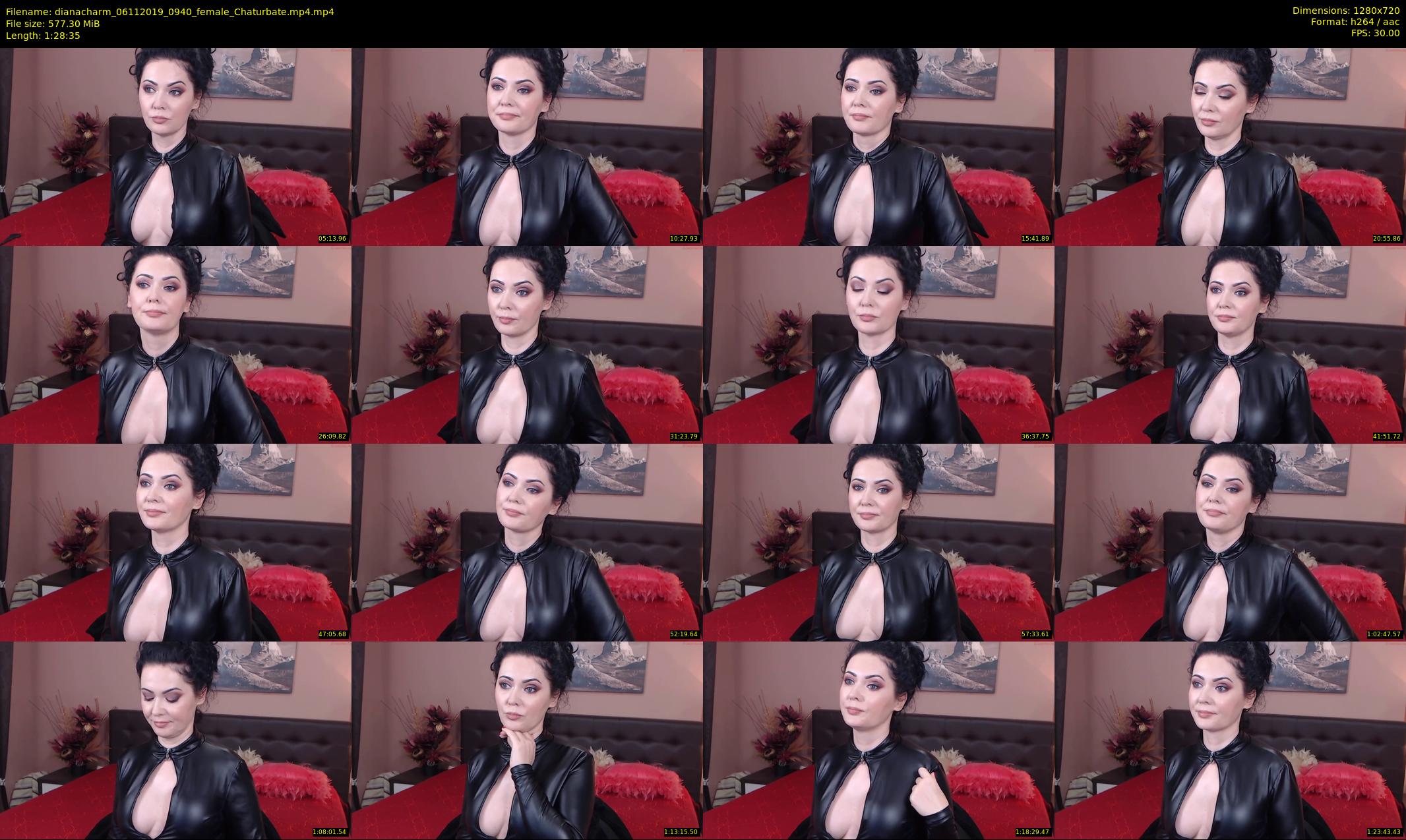 dianacharm — 89 minute Chaturbate female cam show recording, 720p, Nov 6, 2019