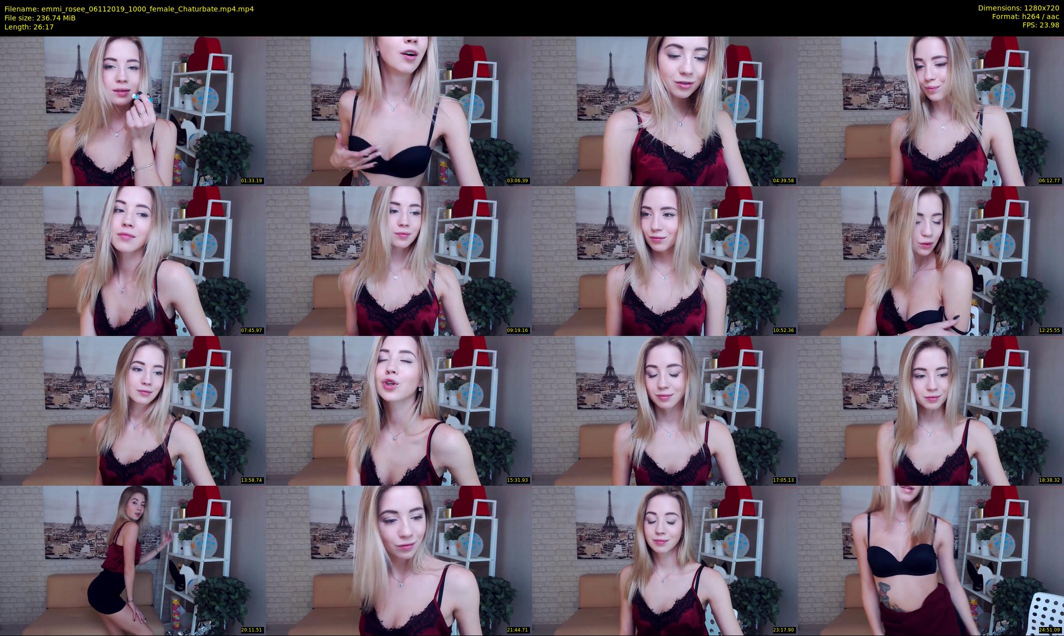 emmi_rosee — 27 minute Chaturbate female cam show recording, 720p, Nov 6, 2019