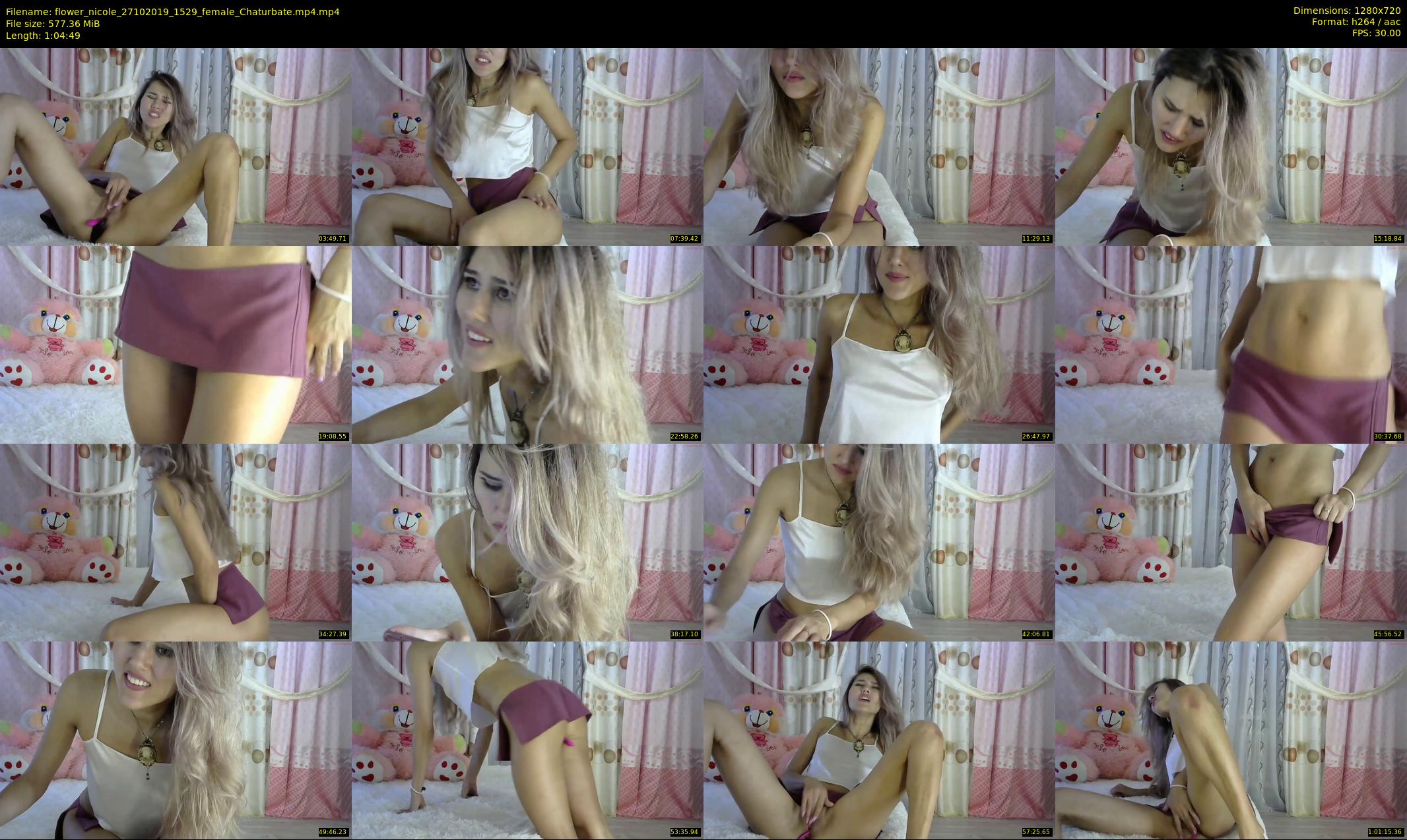 flower_nicole — 65 minute Chaturbate female cam show recording, 720p, Oct 27, 2019