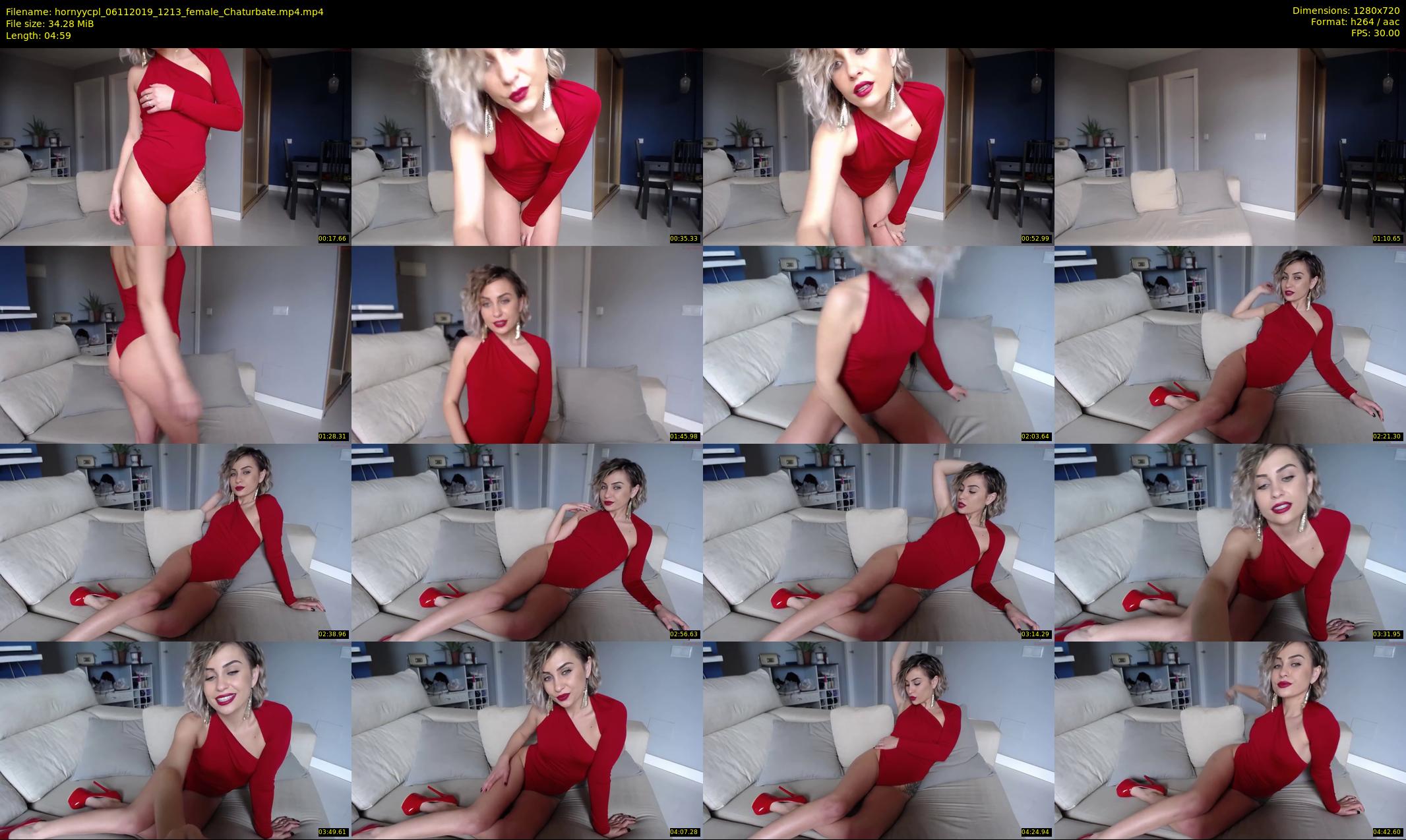 hornyycpl — 5 minute Chaturbate couple cam show recording, 720p, Nov 6, 2019