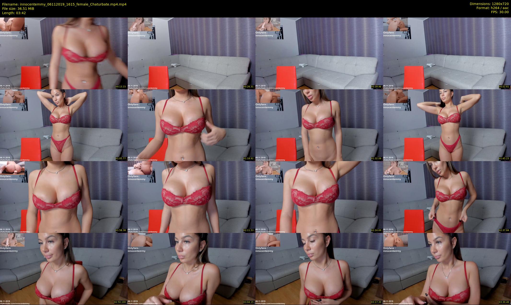 innocentemmy — 4 minute Chaturbate female cam show recording, 720p, Nov 6, 2019