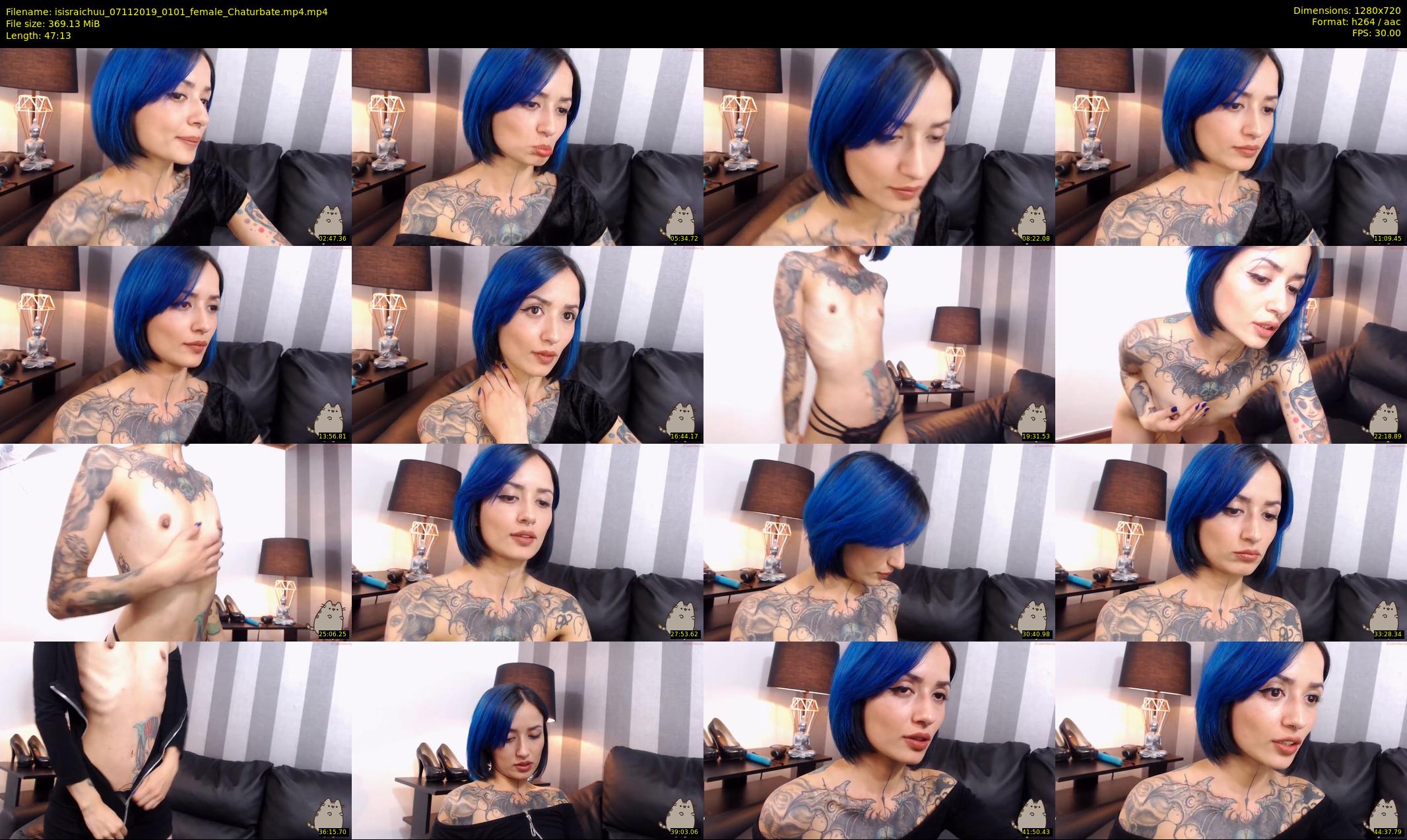 isisraichuu — 48 minute Chaturbate female cam show recording, 720p, Nov 7, 2019