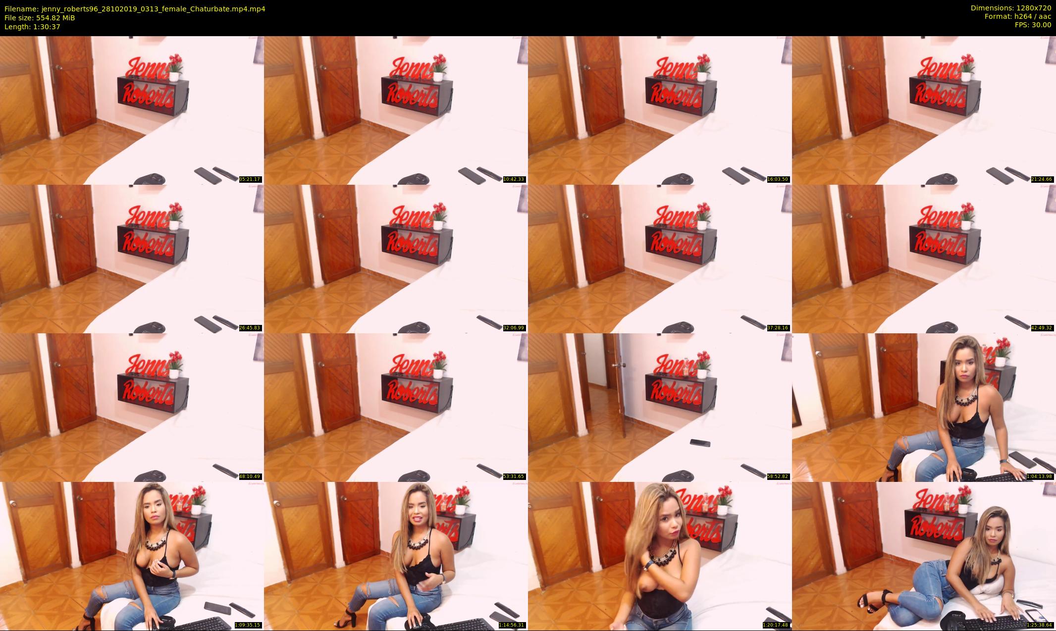 jenny_roberts96 — 91 minute Chaturbate female cam show recording, 720p, Oct 28, 2019