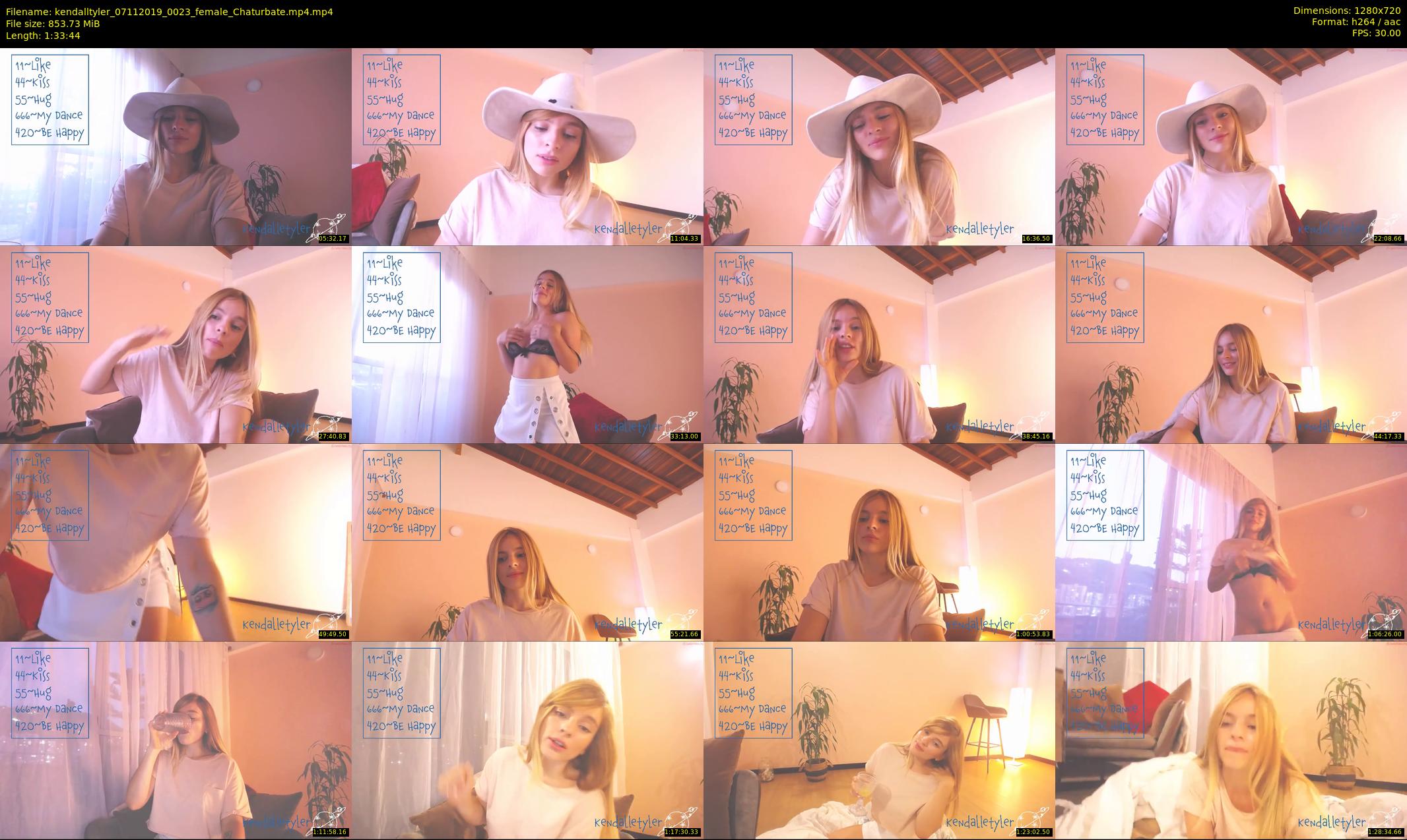 kendalltyler — 94 minute Chaturbate female cam show recording, 720p, Nov 7, 2019