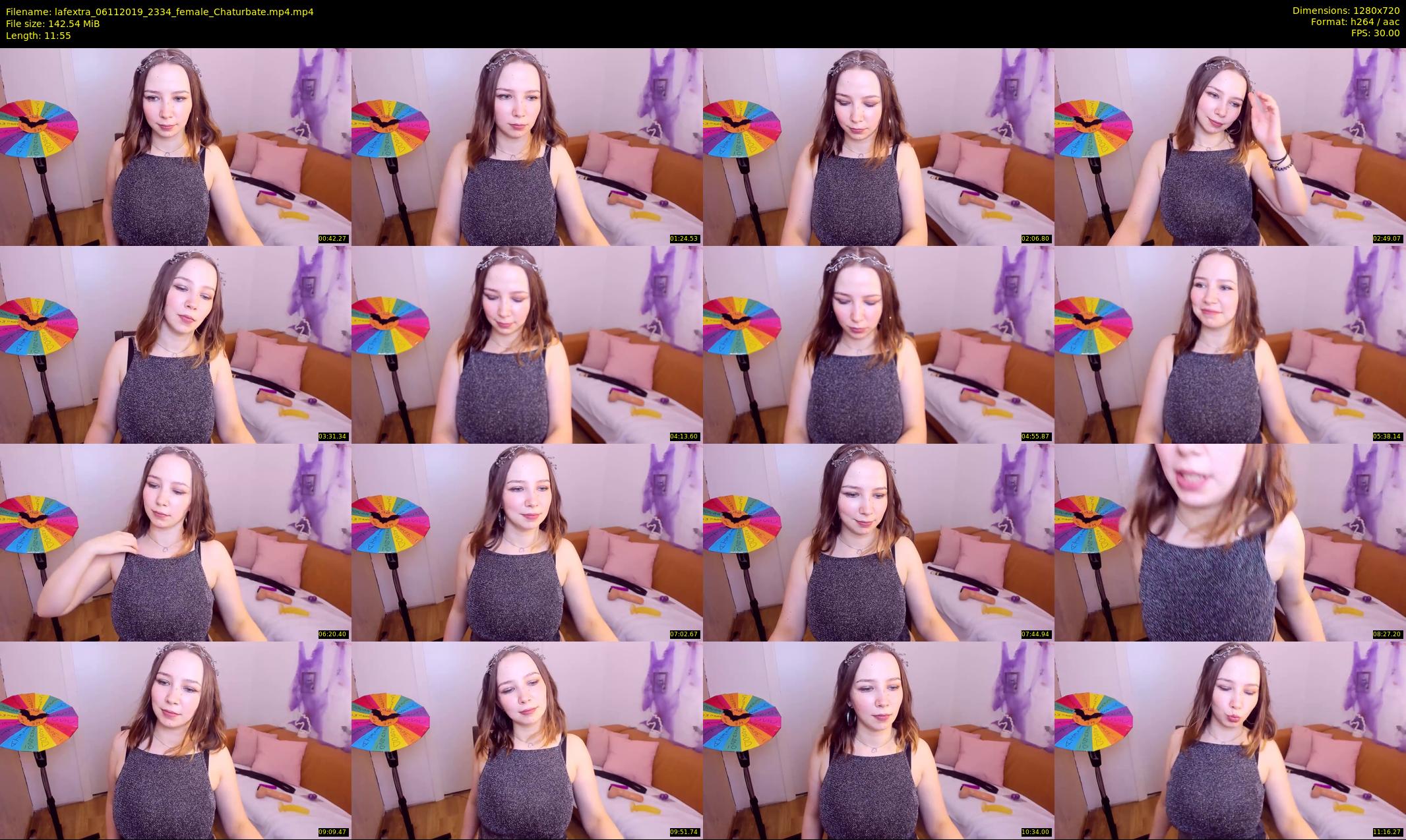 lafextra — 12 minute Chaturbate female cam show recording, 720p, Nov 6, 2019