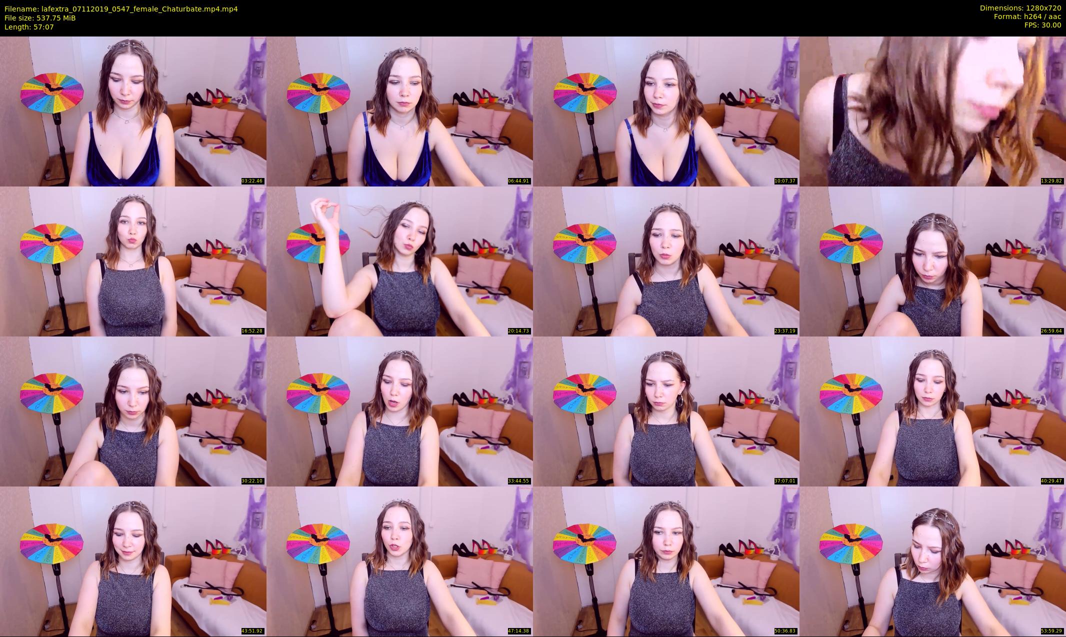 lafextra — 58 minute Chaturbate female cam show recording, 720p, Nov 7, 2019