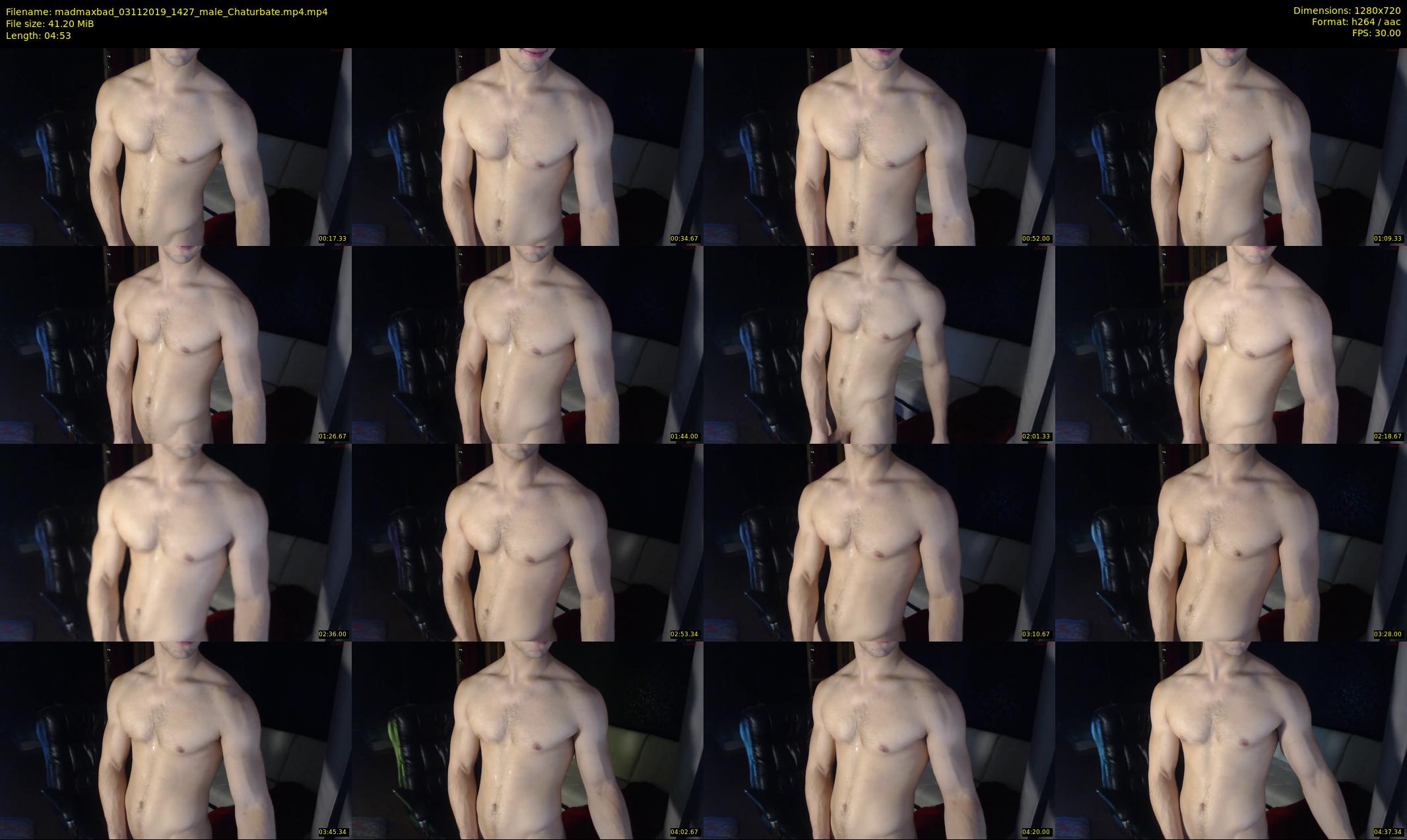 madmaxbad — 5 minute Chaturbate male cam show recording, 720p, Nov 3, 2019