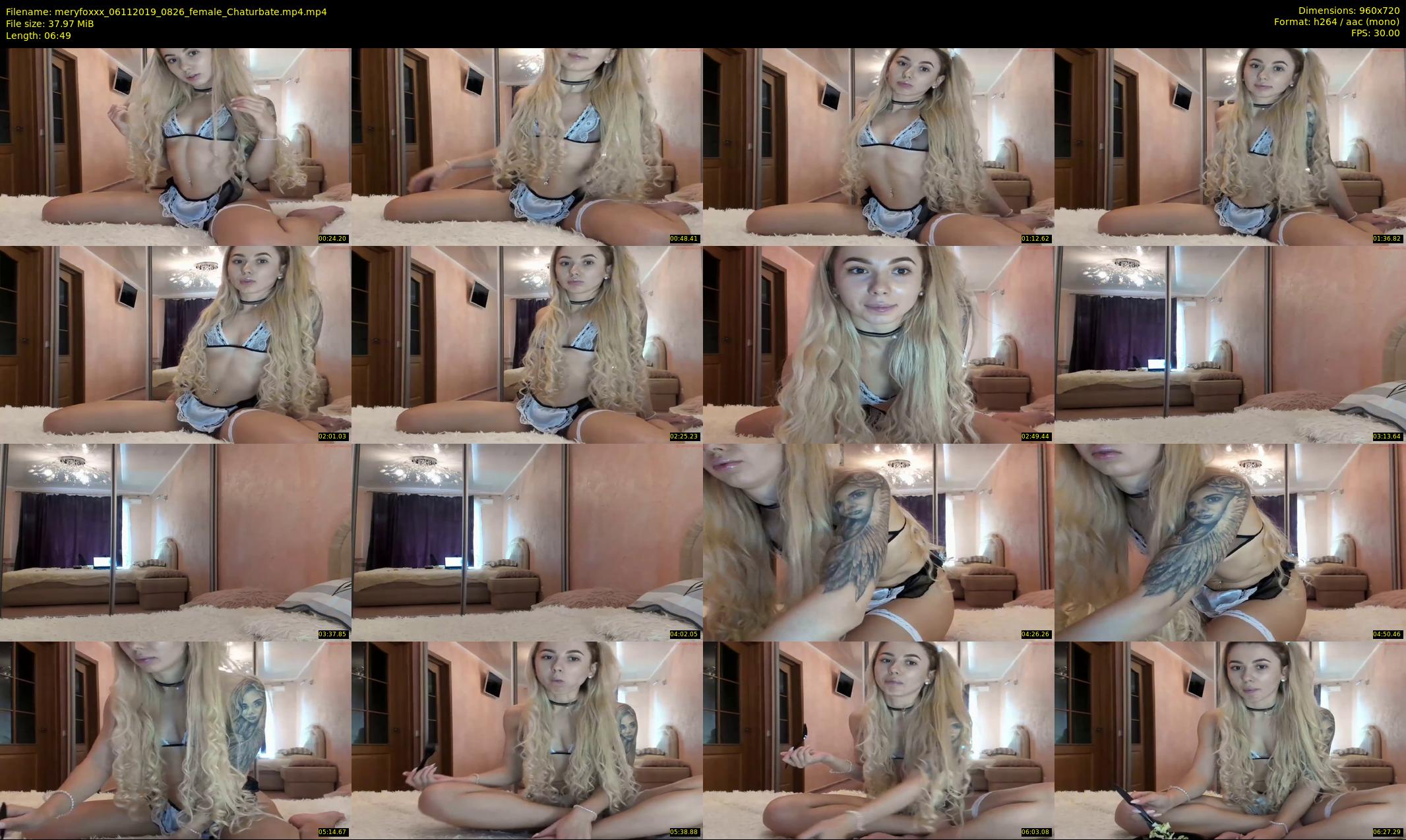 meryfoxxx — 7 minute Chaturbate female cam show recording, 720p, Nov 6, 2019