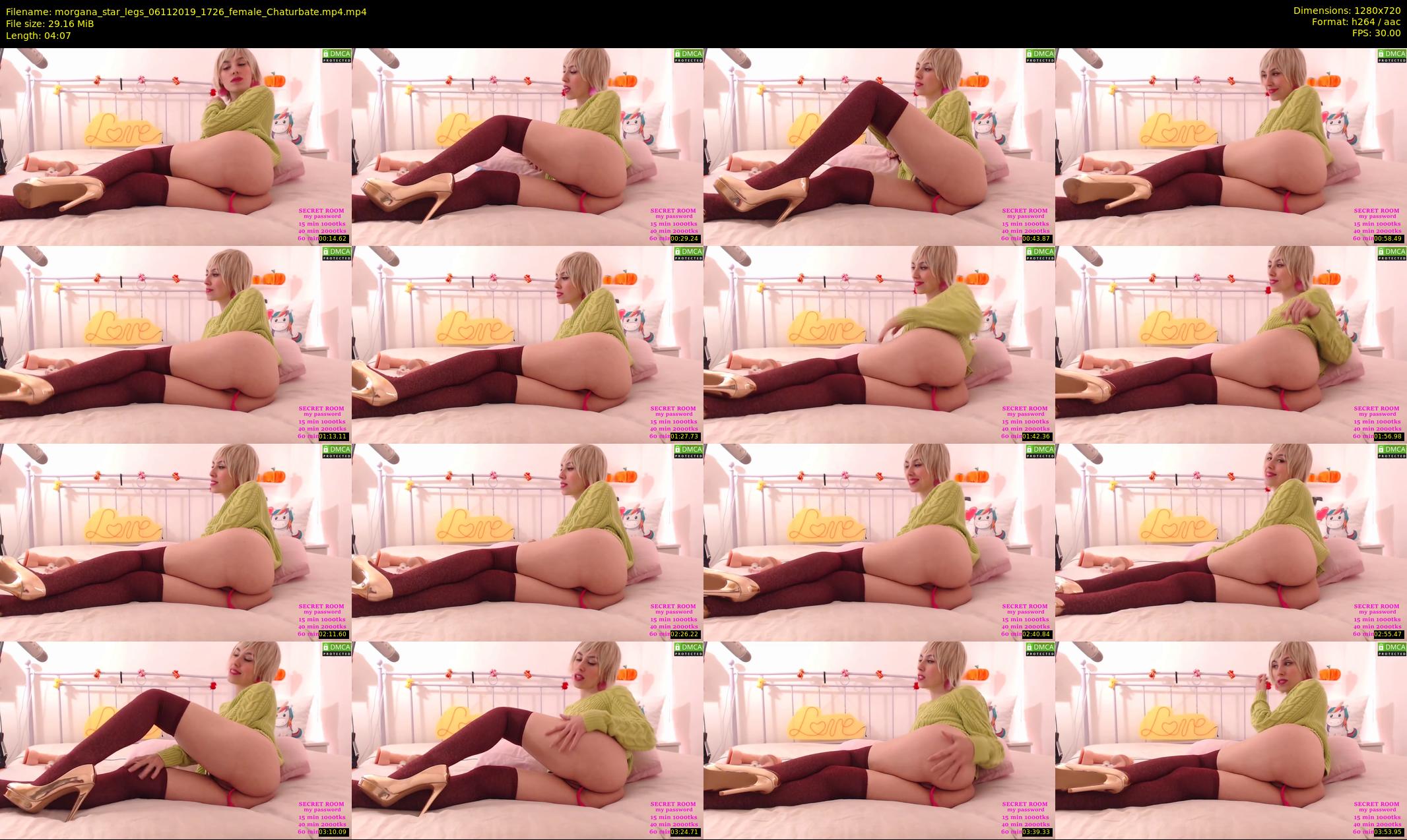 morgana_star_legs — 5 minute Chaturbate female cam show recording, 720p, Nov 6, 2019