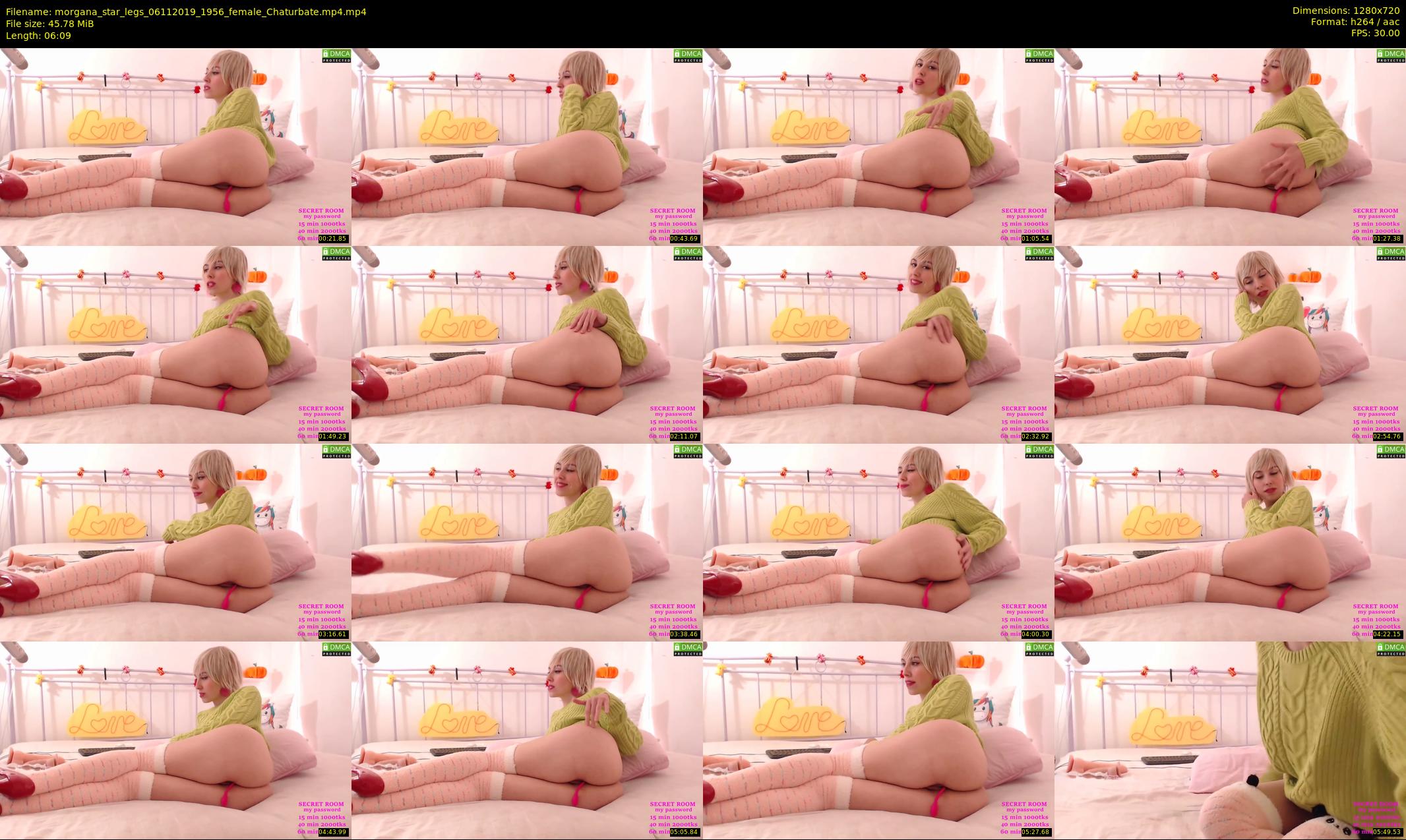 morgana_star_legs — 7 minute Chaturbate female cam show recording, 720p, Nov 6, 2019