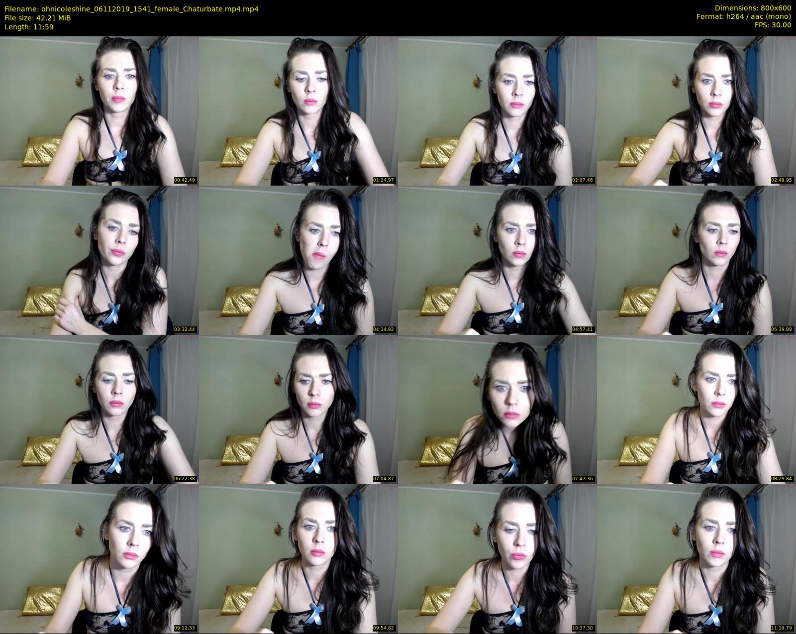 ohnicoleshine — 12 minute Chaturbate female cam show recording, 480p, Nov 6, 2019