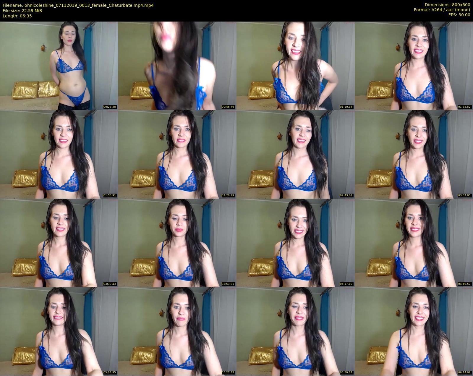ohnicoleshine — 7 minute Chaturbate female cam show recording, 480p, Nov 7, 2019