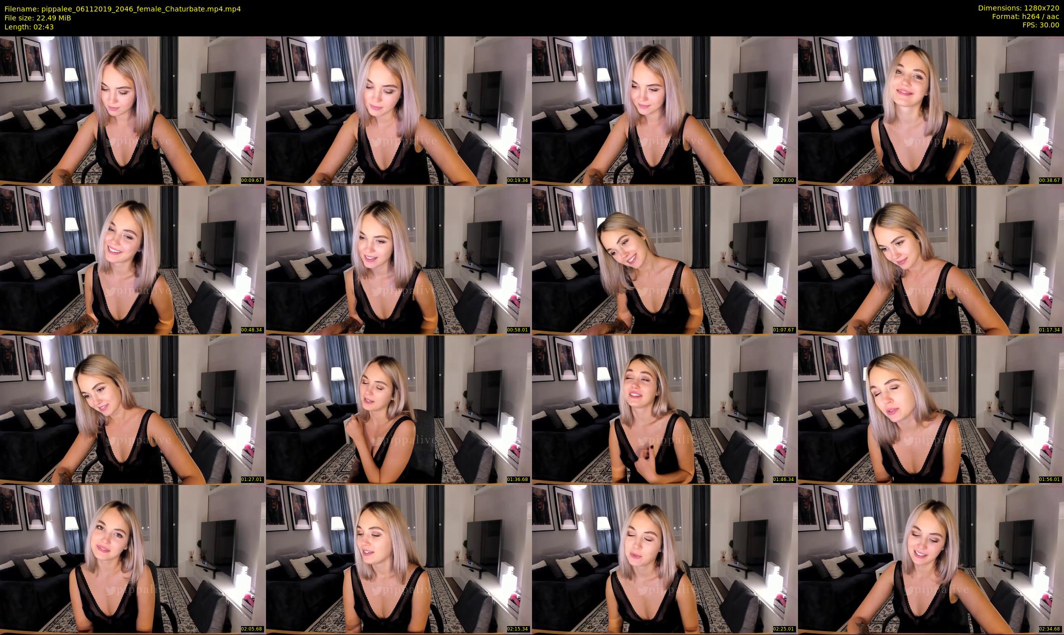 pippalee — 3 minute Chaturbate female cam show recording, 720p, Nov 6, 2019