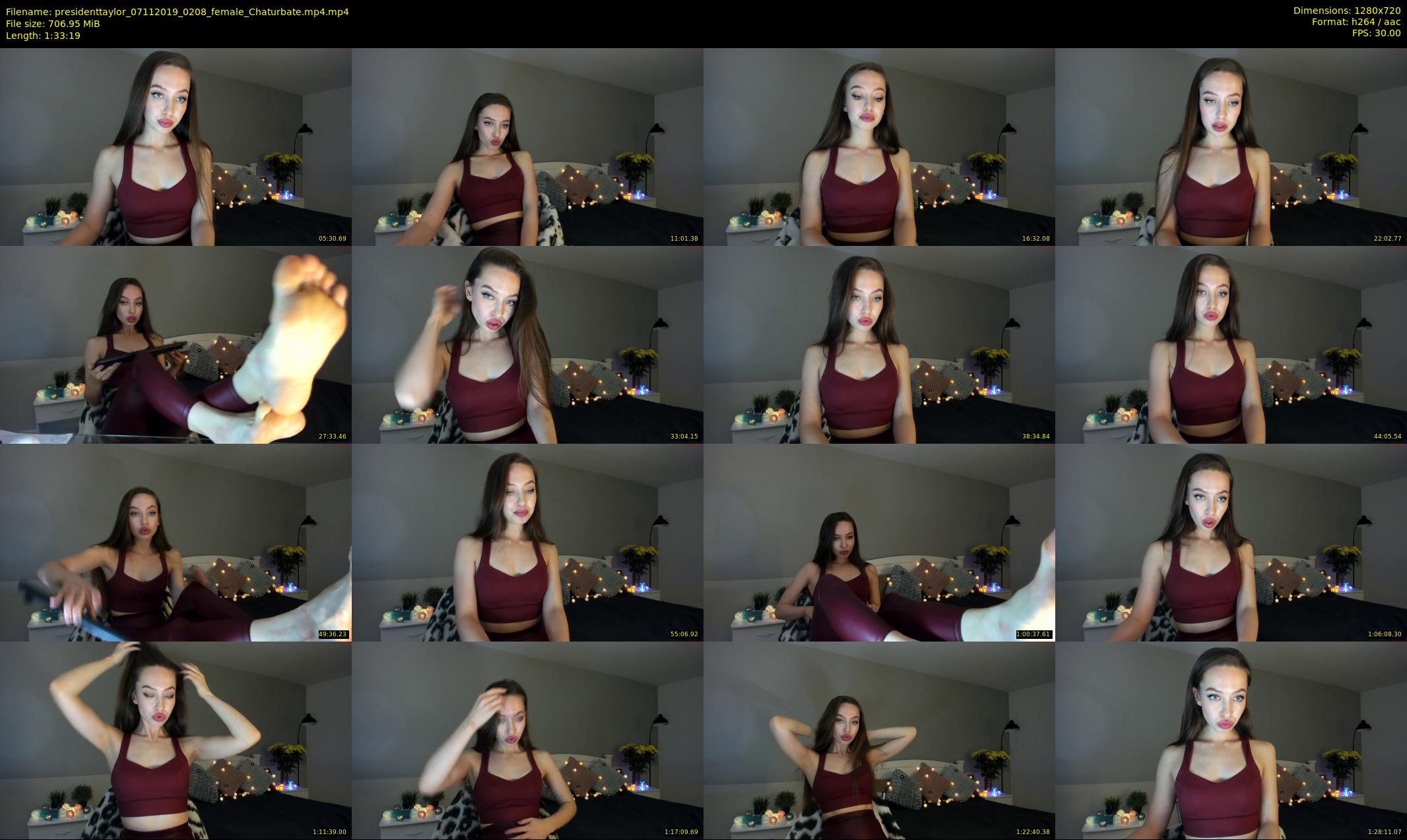 presidenttaylor — 94 minute Chaturbate female cam show recording, 720p, Nov 7, 2019
