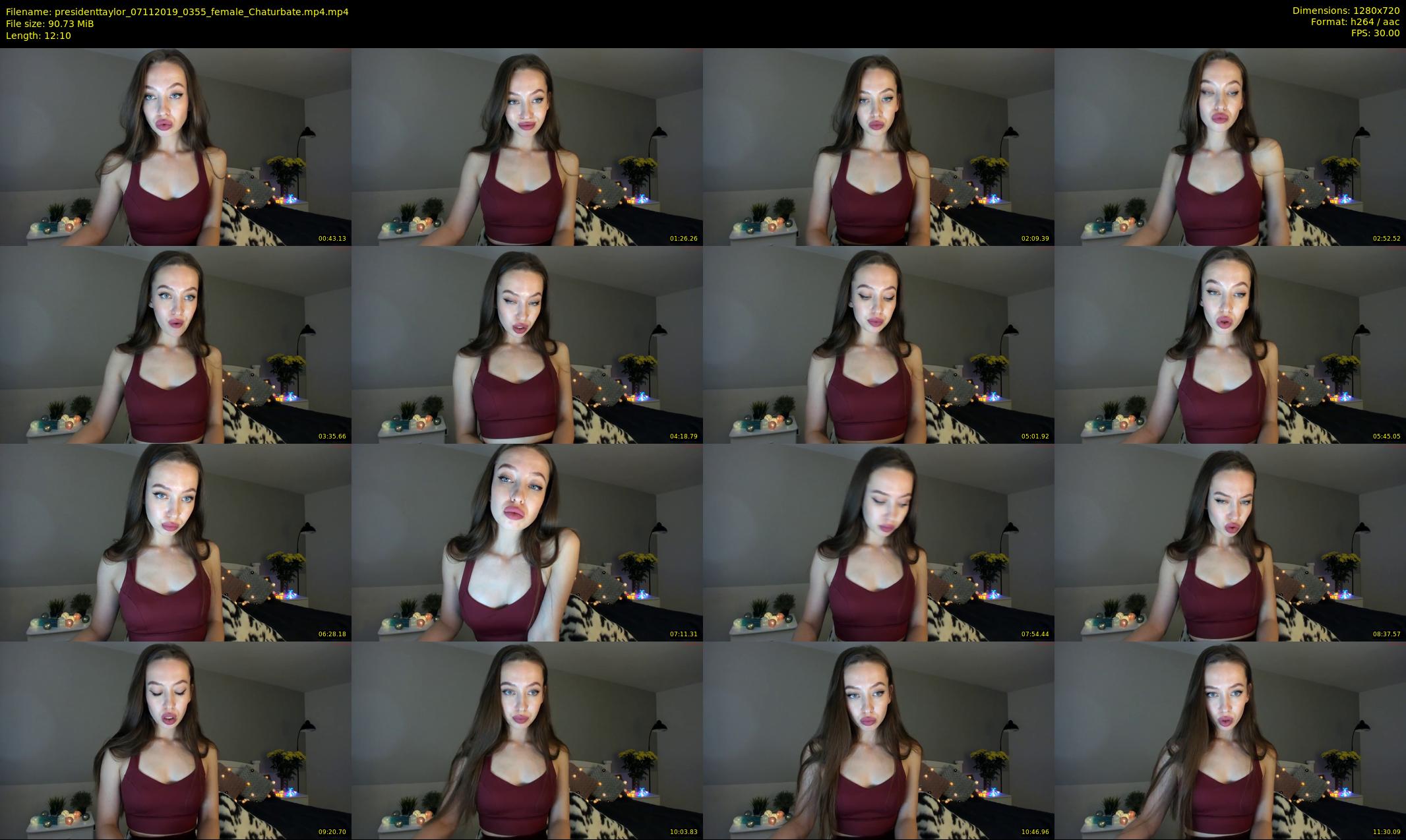 presidenttaylor — 13 minute Chaturbate female cam show recording, 720p, Nov 7, 2019