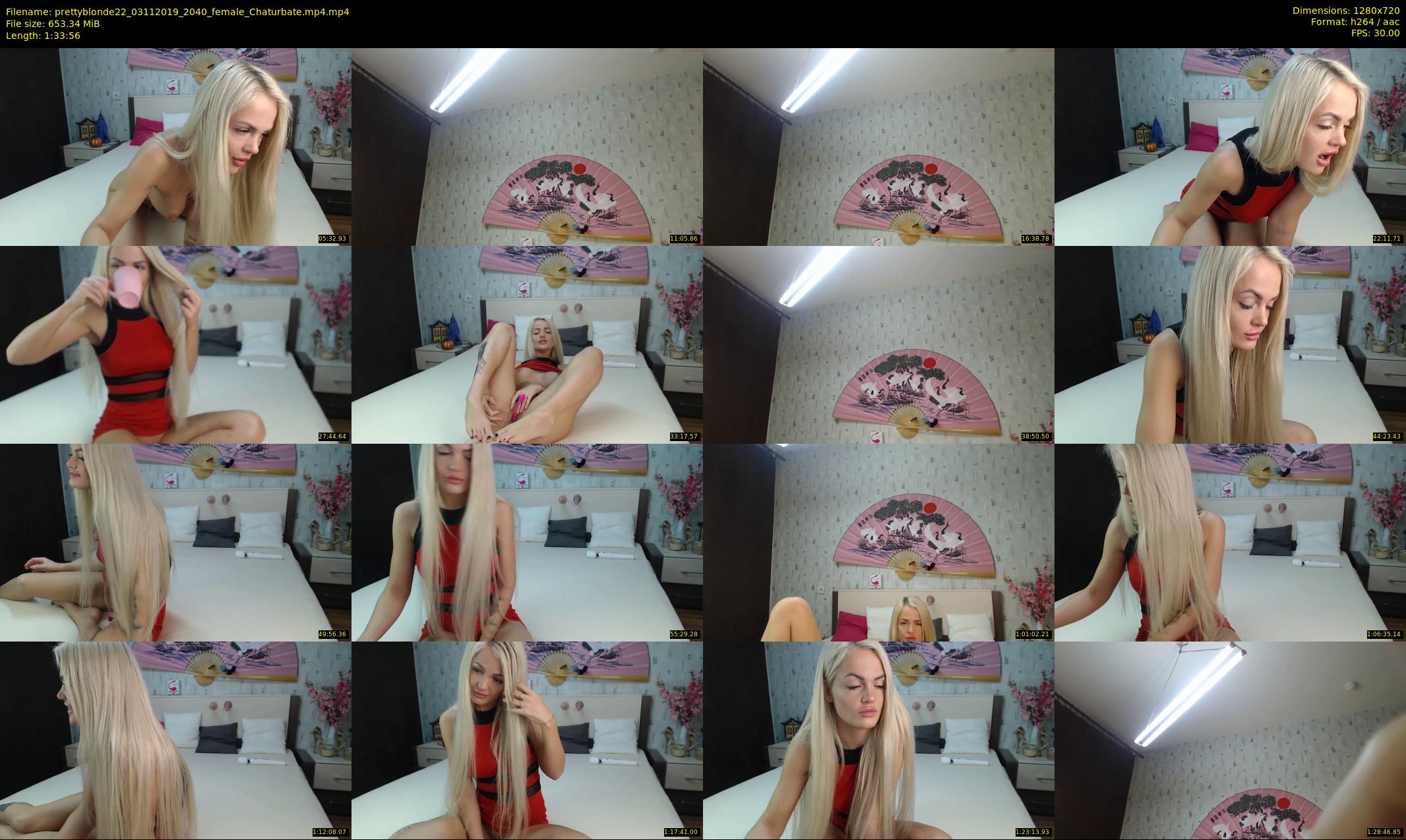 prettyblonde22 — 94 minute Chaturbate female cam show recording, 720p, Nov 3, 2019