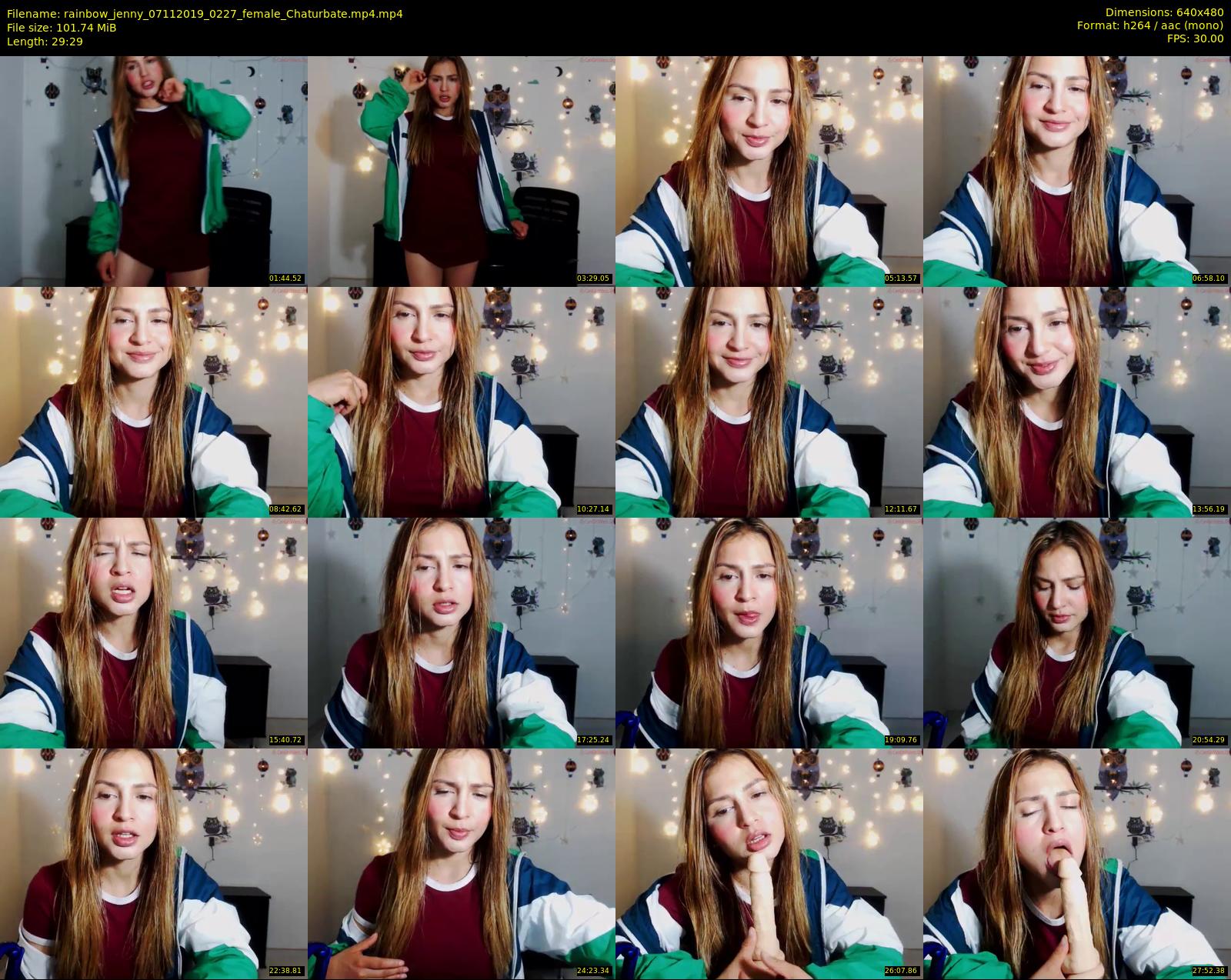 rainbow_jenny — 30 minute Chaturbate female cam show recording, 480p, Nov 7, 2019