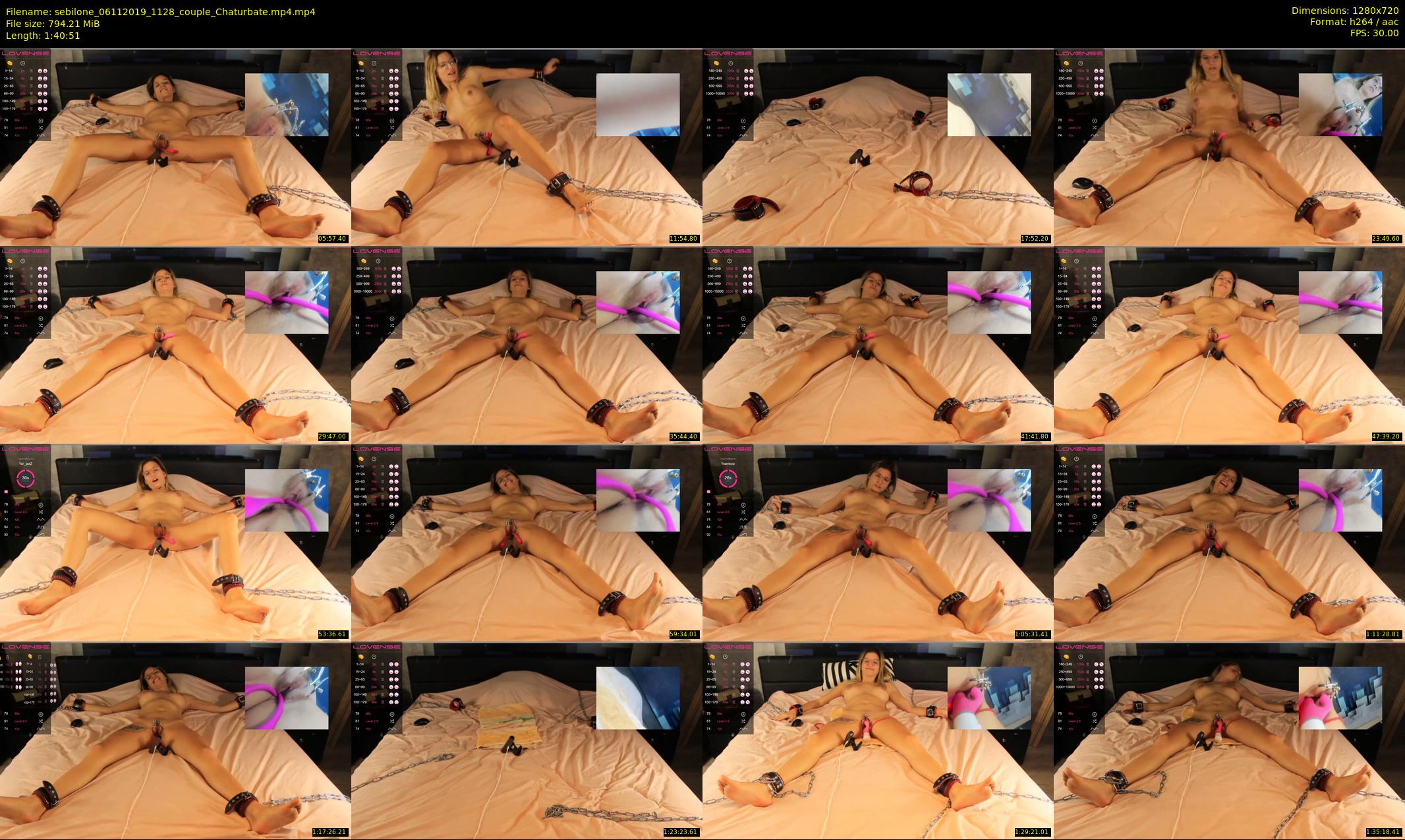 sebilone — 101 minute Chaturbate couple cam show recording, 720p, Nov 6, 2019