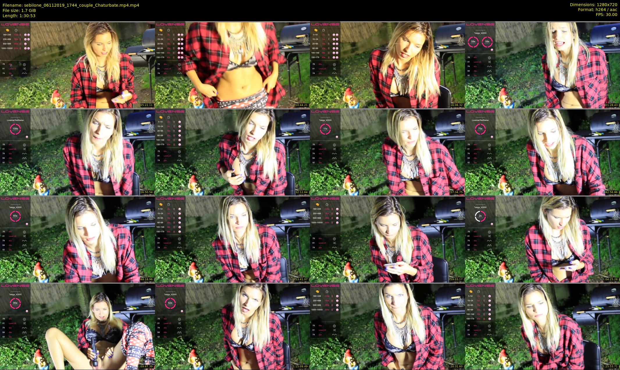 sebilone — 91 minute Chaturbate couple cam show recording, 720p, Nov 6, 2019