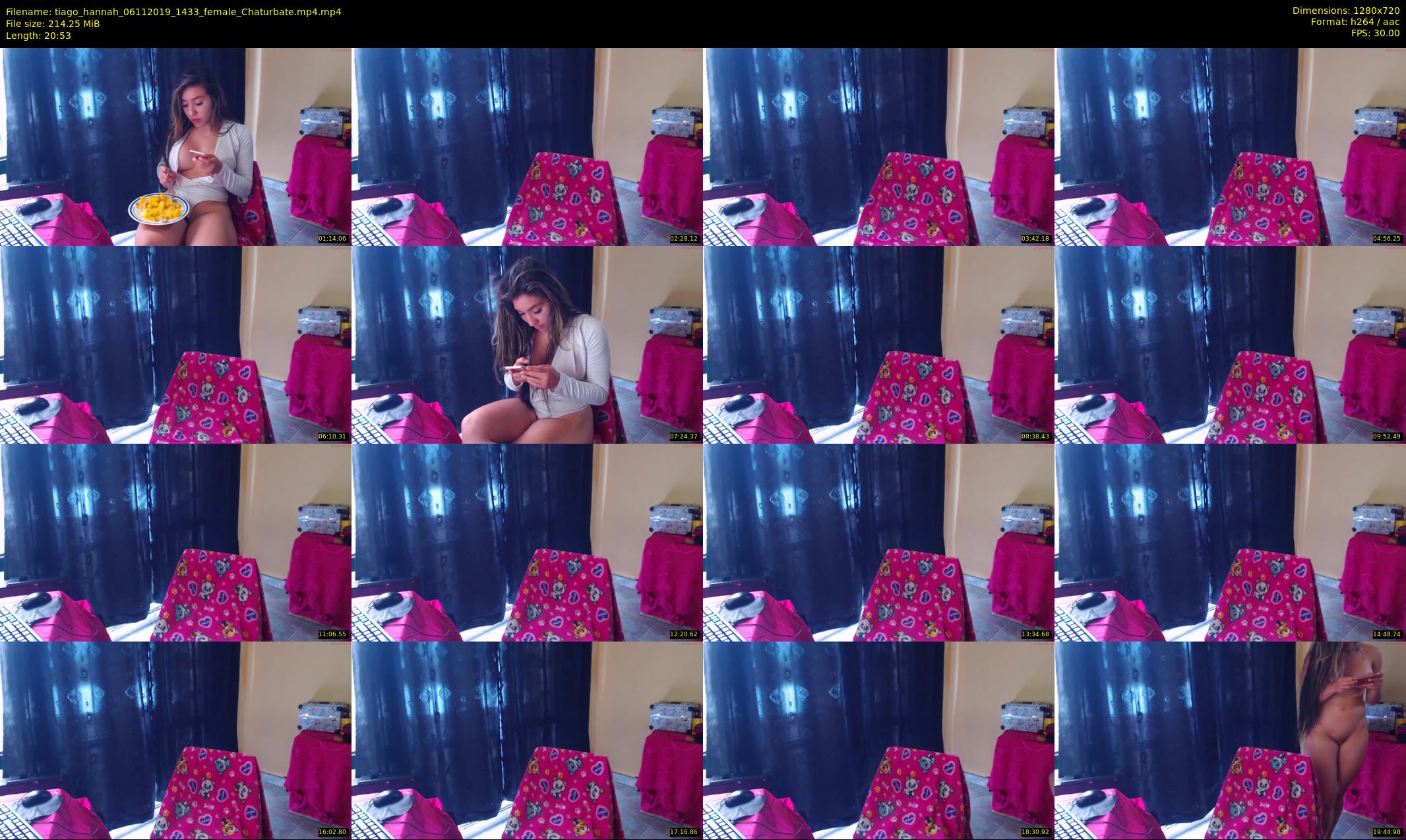 tiago_hannah — 21 minute Chaturbate couple cam show recording, 720p, Nov 6, 2019