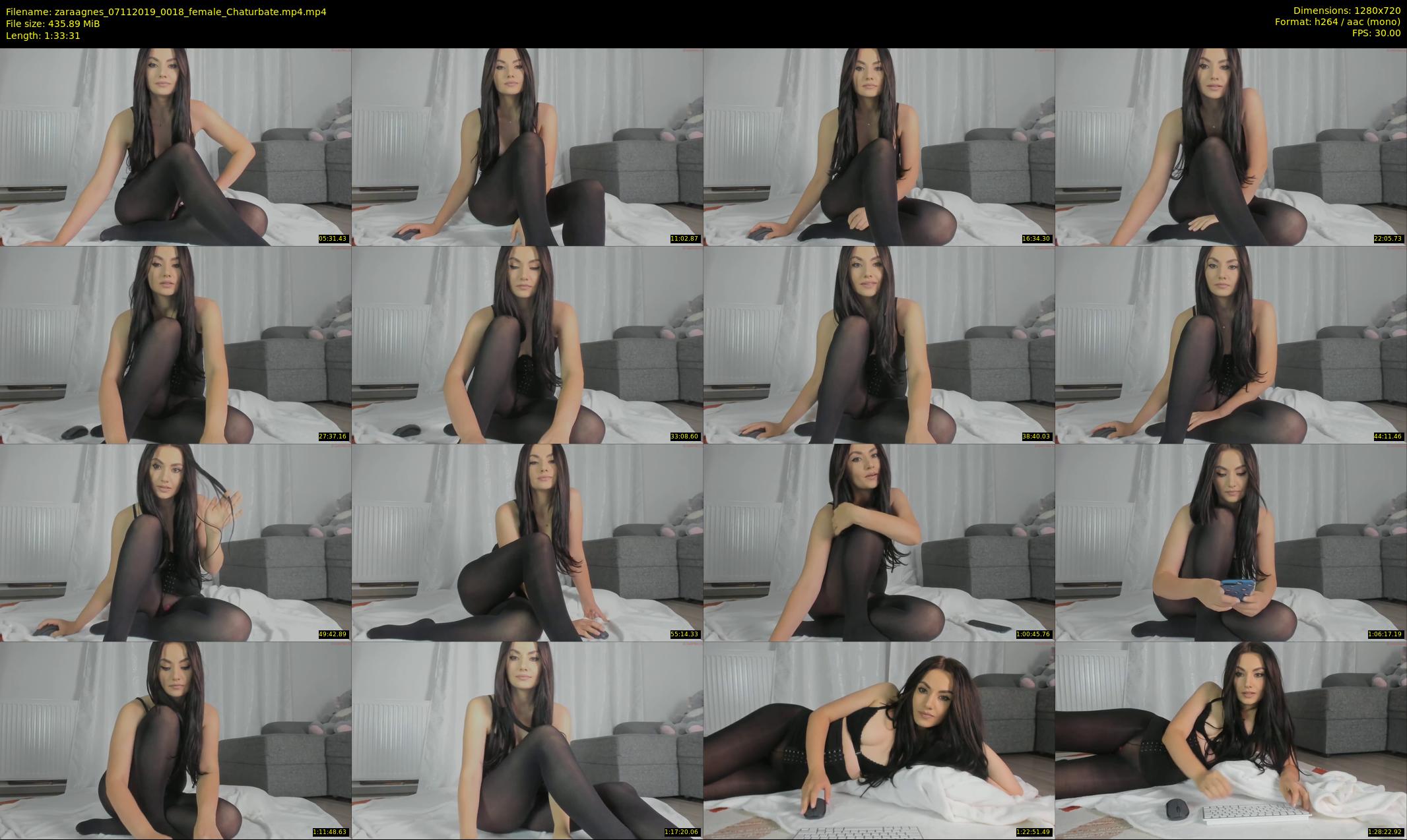 zaraagnes — 94 minute Chaturbate female cam show recording, 720p, Nov 7, 2019
