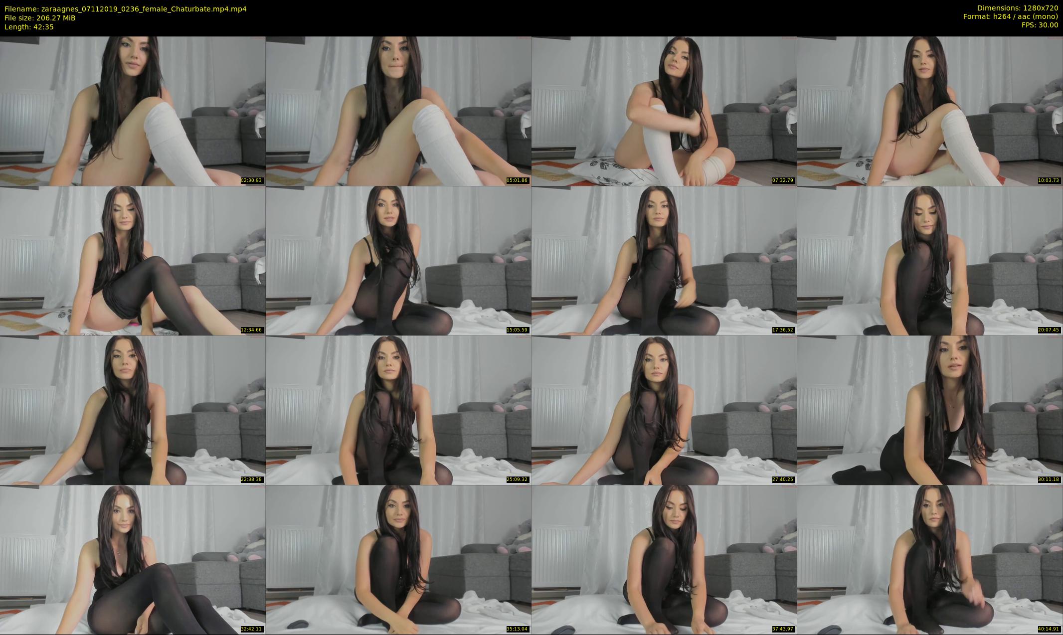 zaraagnes — 43 minute Chaturbate female cam show recording, 720p, Nov 7, 2019
