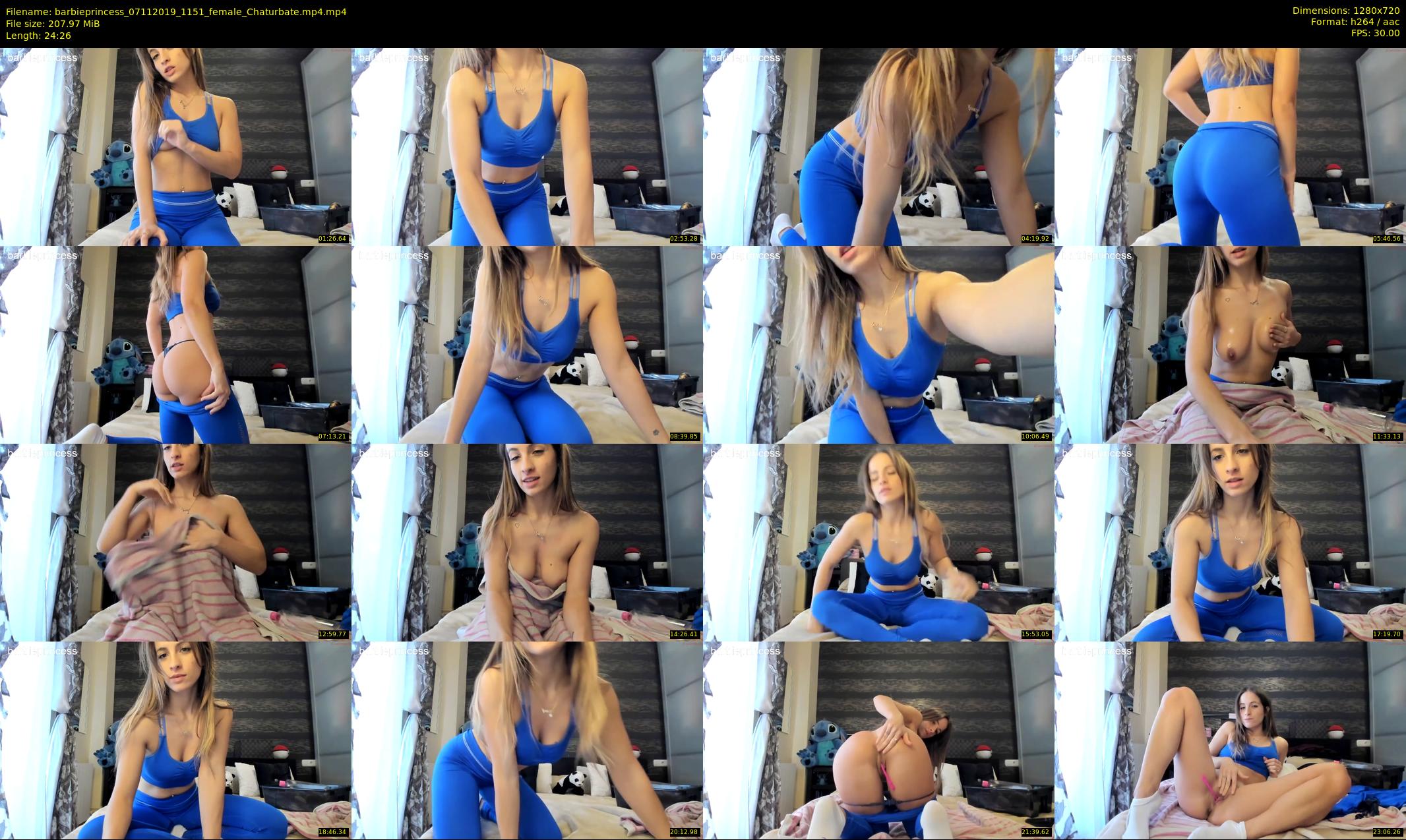 barbieprincess — 25 minute Chaturbate female cam show recording, 720p, Nov 7, 2019