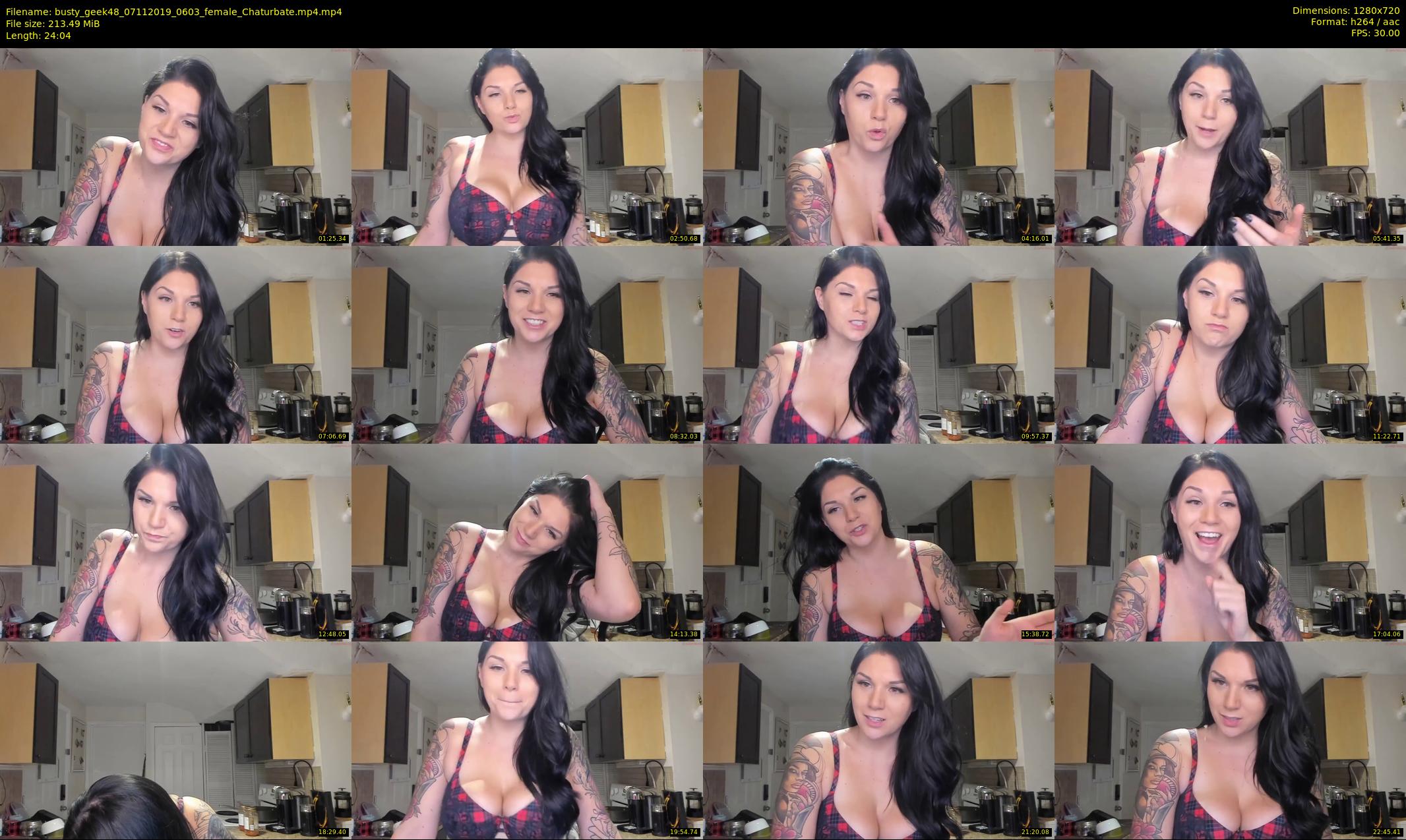 busty_geek48 — 25 minute Chaturbate female cam show recording, 720p, Nov 7, 2019