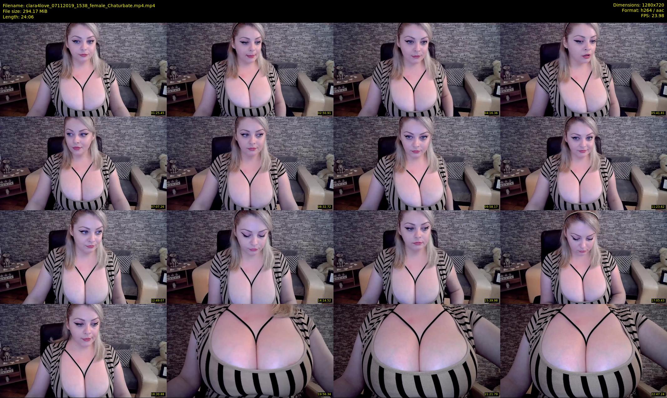 clara4love — 25 minute Chaturbate female cam show recording, 720p, Nov 7, 2019