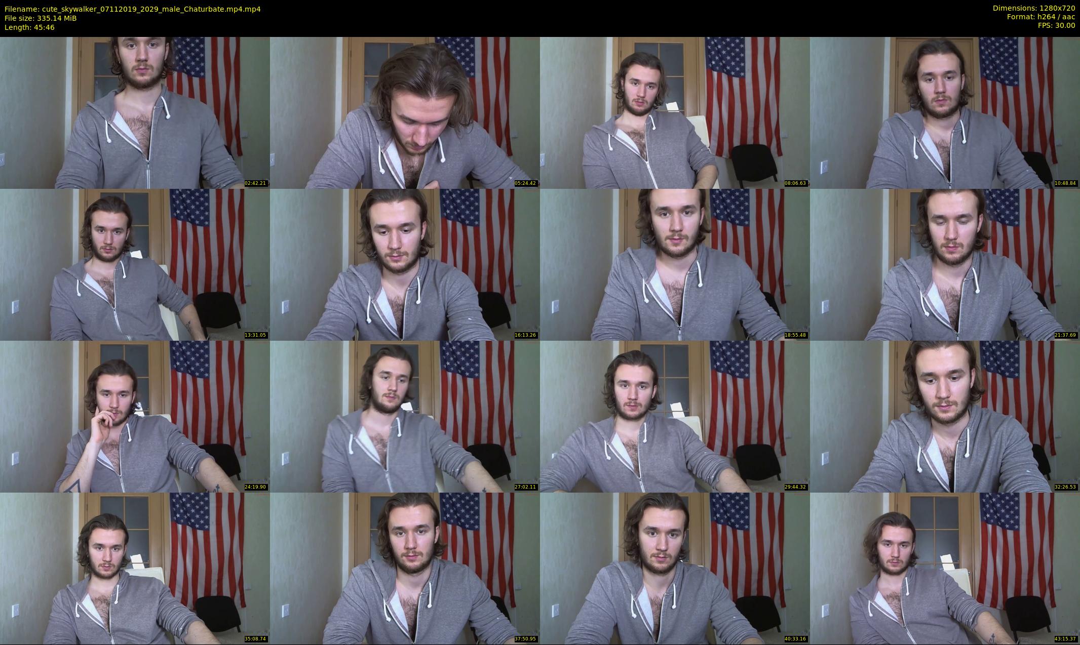 cute_skywalker — 46 minute Chaturbate male cam show recording, 720p, Nov 7, 2019
