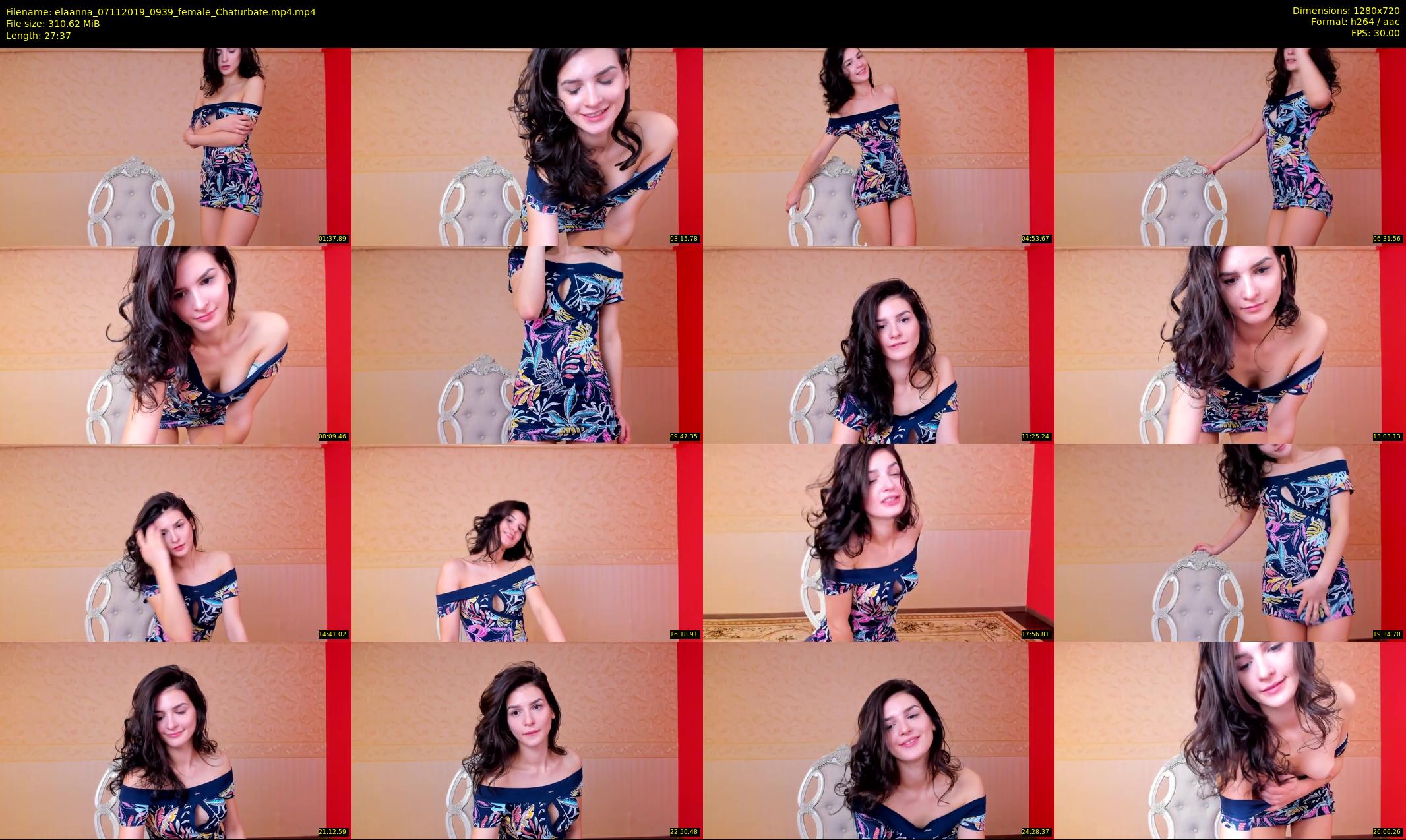 elaanna — 28 minute Chaturbate female cam show recording, 720p, Nov 7, 2019