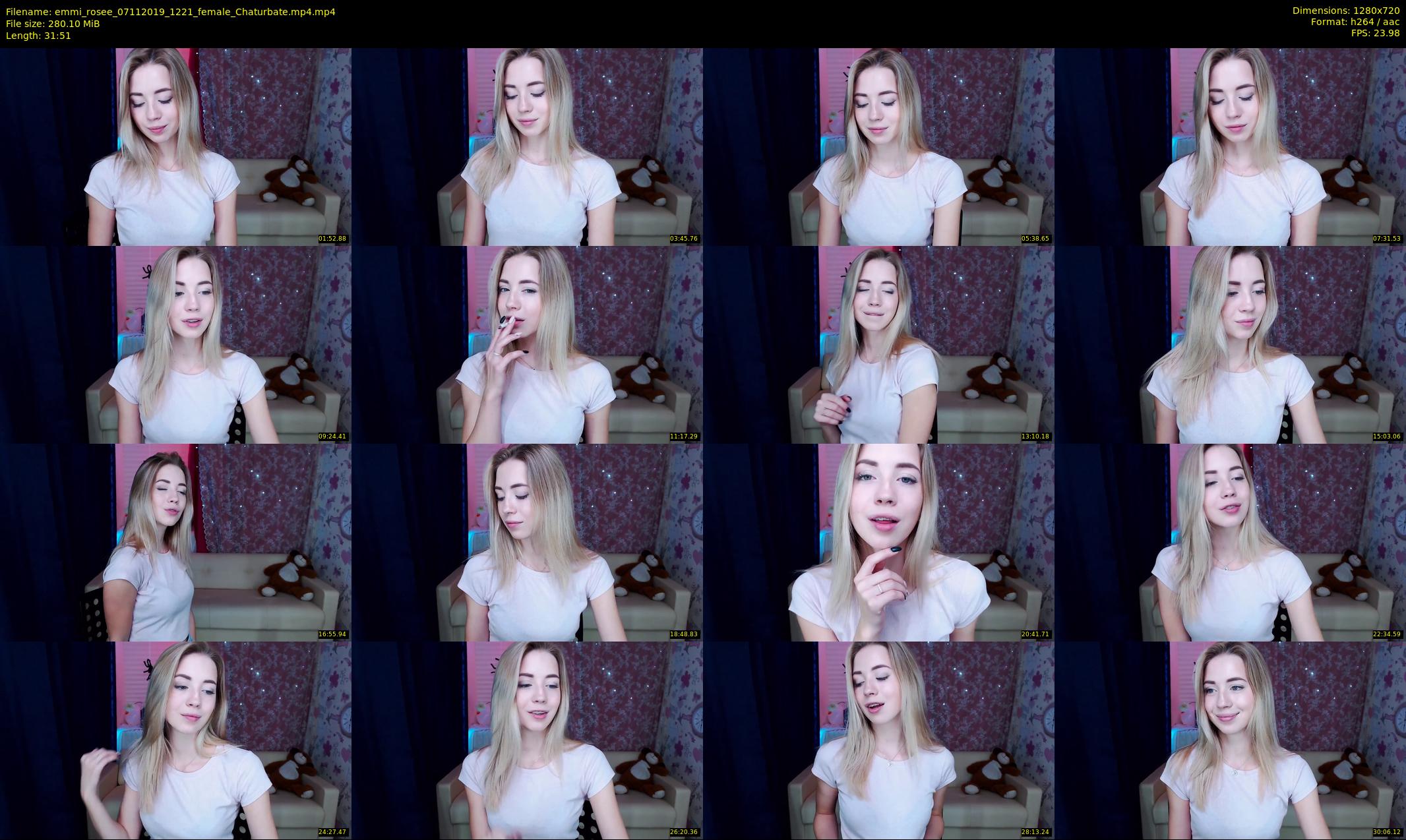 emmi_rosee — 32 minute Chaturbate female cam show recording, 720p, Nov 7, 2019